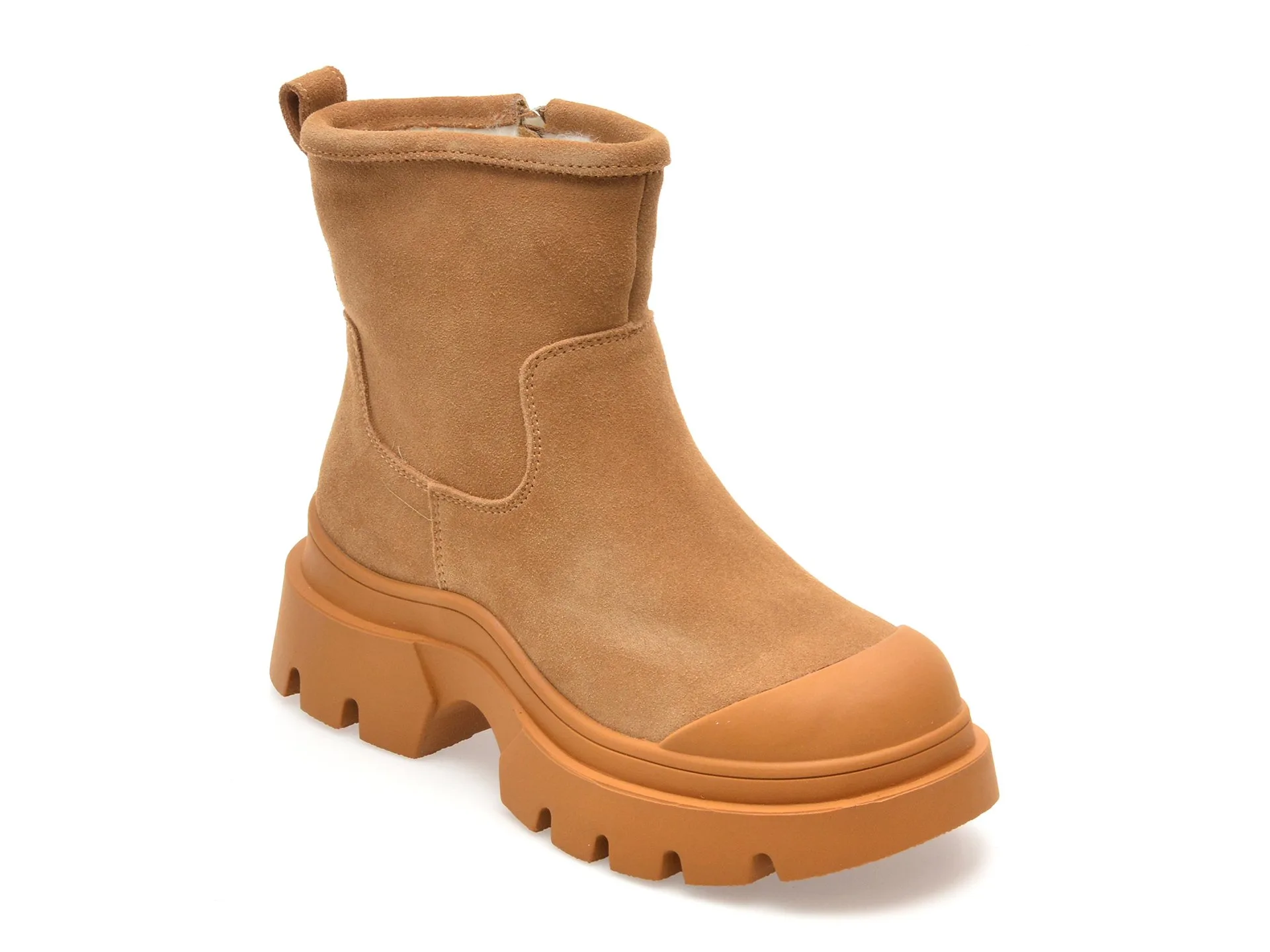 Ghete FLAVIA PASSINI maro, 7310, din piele intoarsa 1 Ghete FLAVIA PASSINI maro