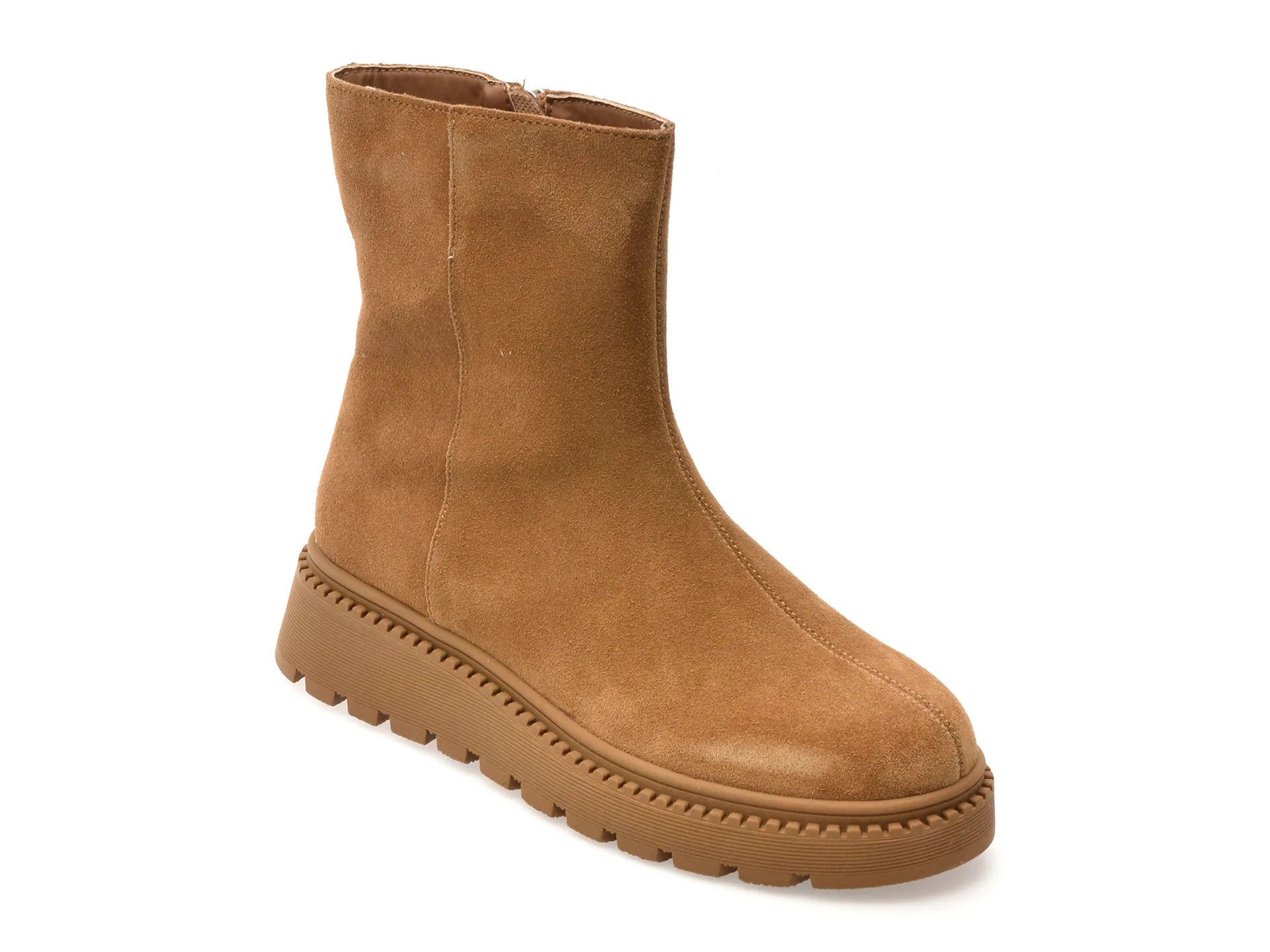 Ghete FLAVIA PASSINI maro, 7312, din piele intoarsa 1 Ghete FLAVIA PASSINI maro