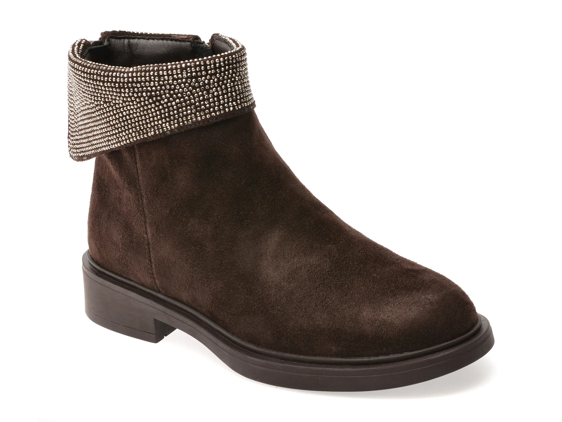 Ghete FLAVIA PASSINI maro, H55, din piele intoarsa 1 Ghete FLAVIA PASSINI maro