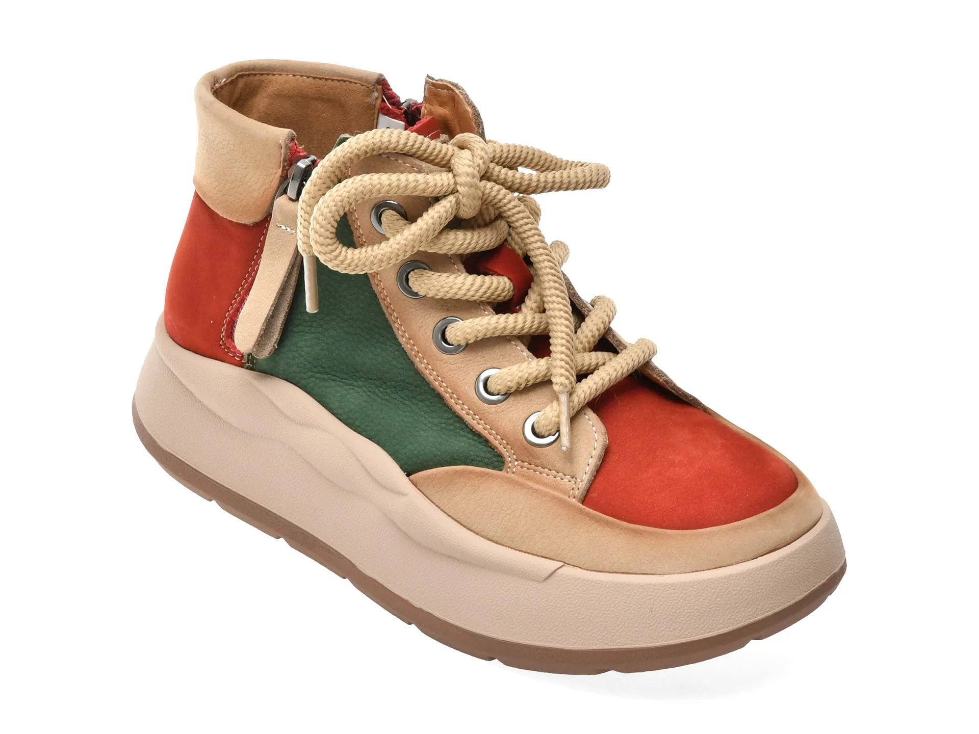 Ghete FLAVIA PASSINI multicolor, 68622, din piele naturala 1 Ghete FLAVIA PASSINI multicolor