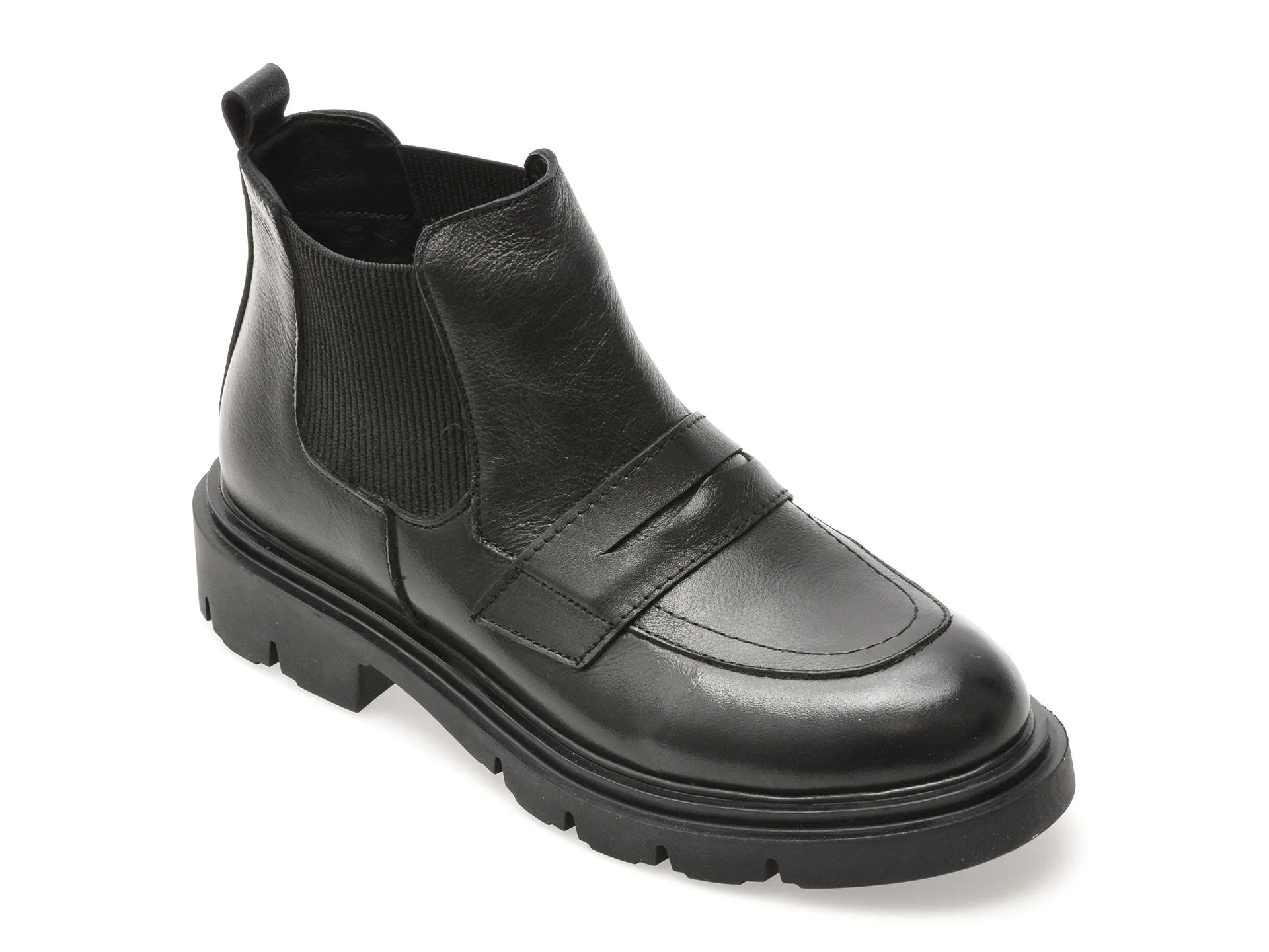 Ghete FLAVIA PASSINI negre, 1002SYX, din piele naturala 1 Ghete FLAVIA PASSINI negre