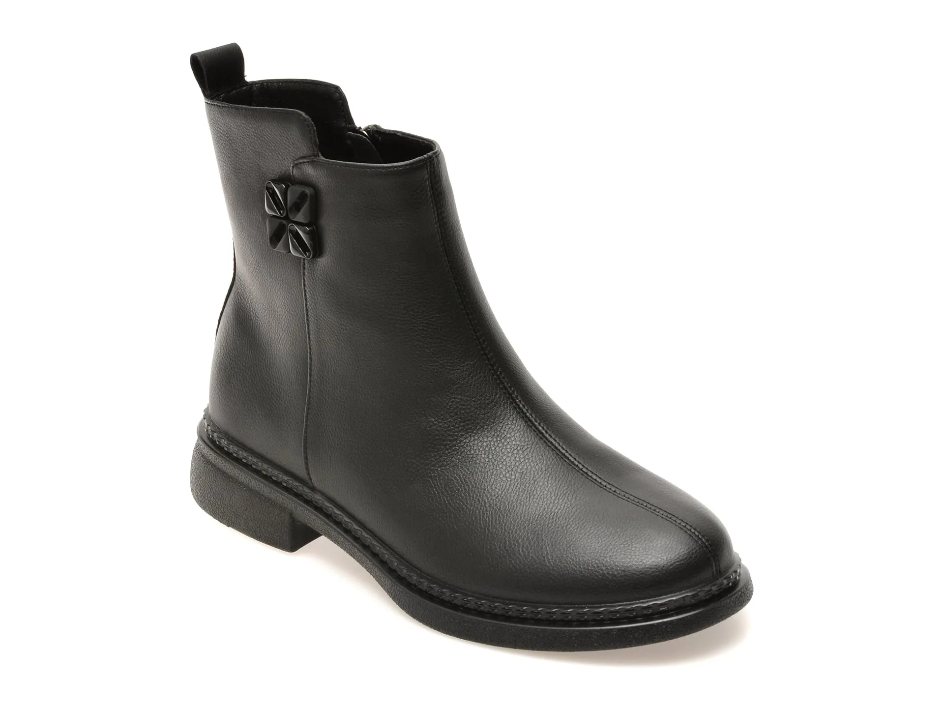Ghete FLAVIA PASSINI negre, 223717, din piele naturala 1 Ghete FLAVIA PASSINI negre