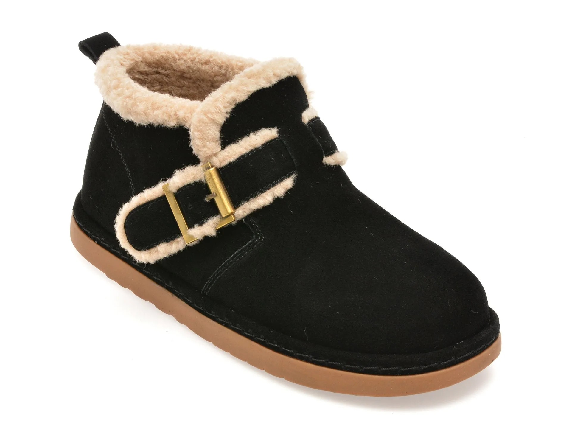 Ghete FLAVIA PASSINI negre, 231035, din piele intoarsa 1 Ghete FLAVIA PASSINI negre