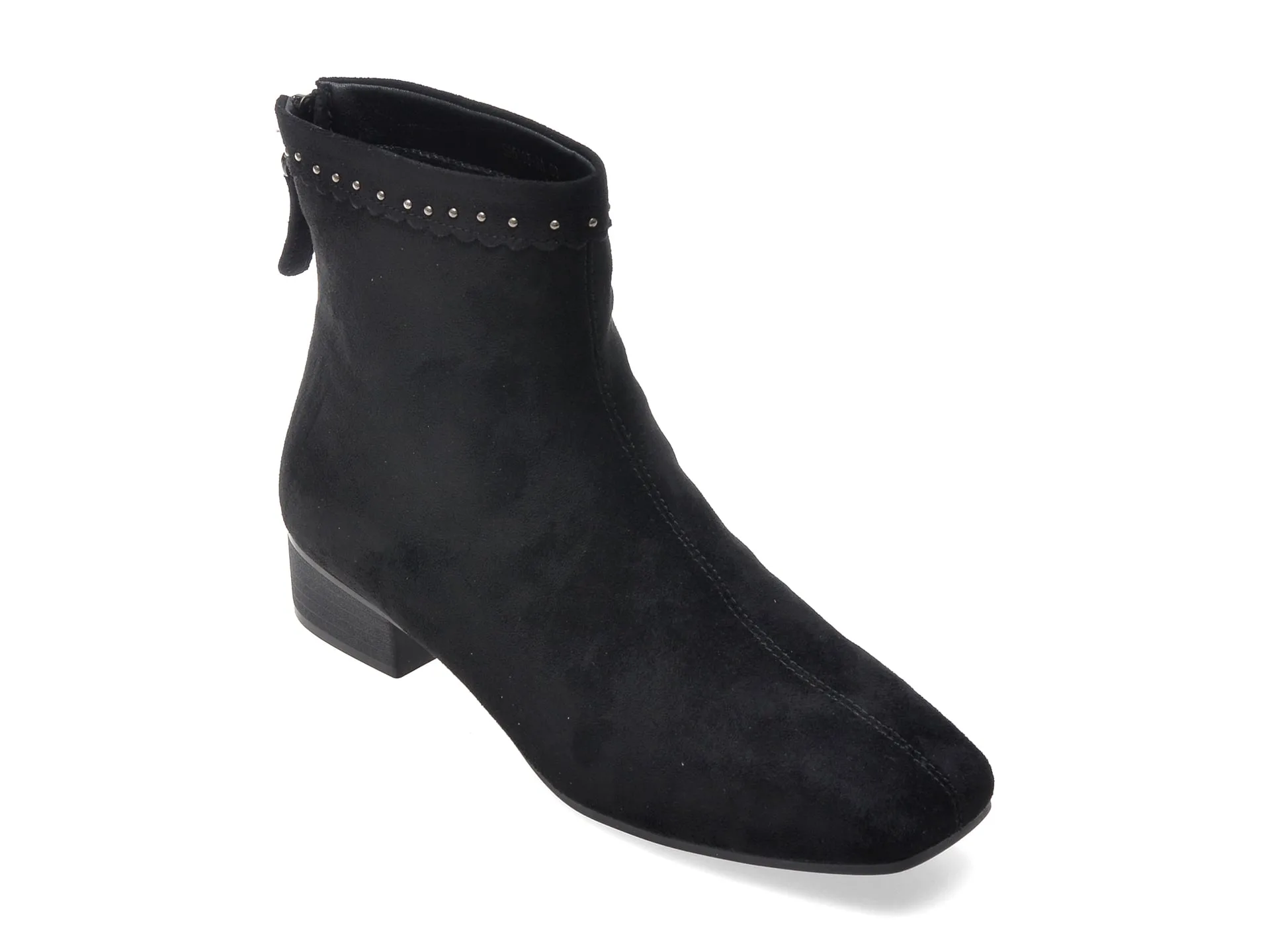 Ghete FLAVIA PASSINI negre, 25803, din piele intoarsa 1 Ghete FLAVIA PASSINI negre