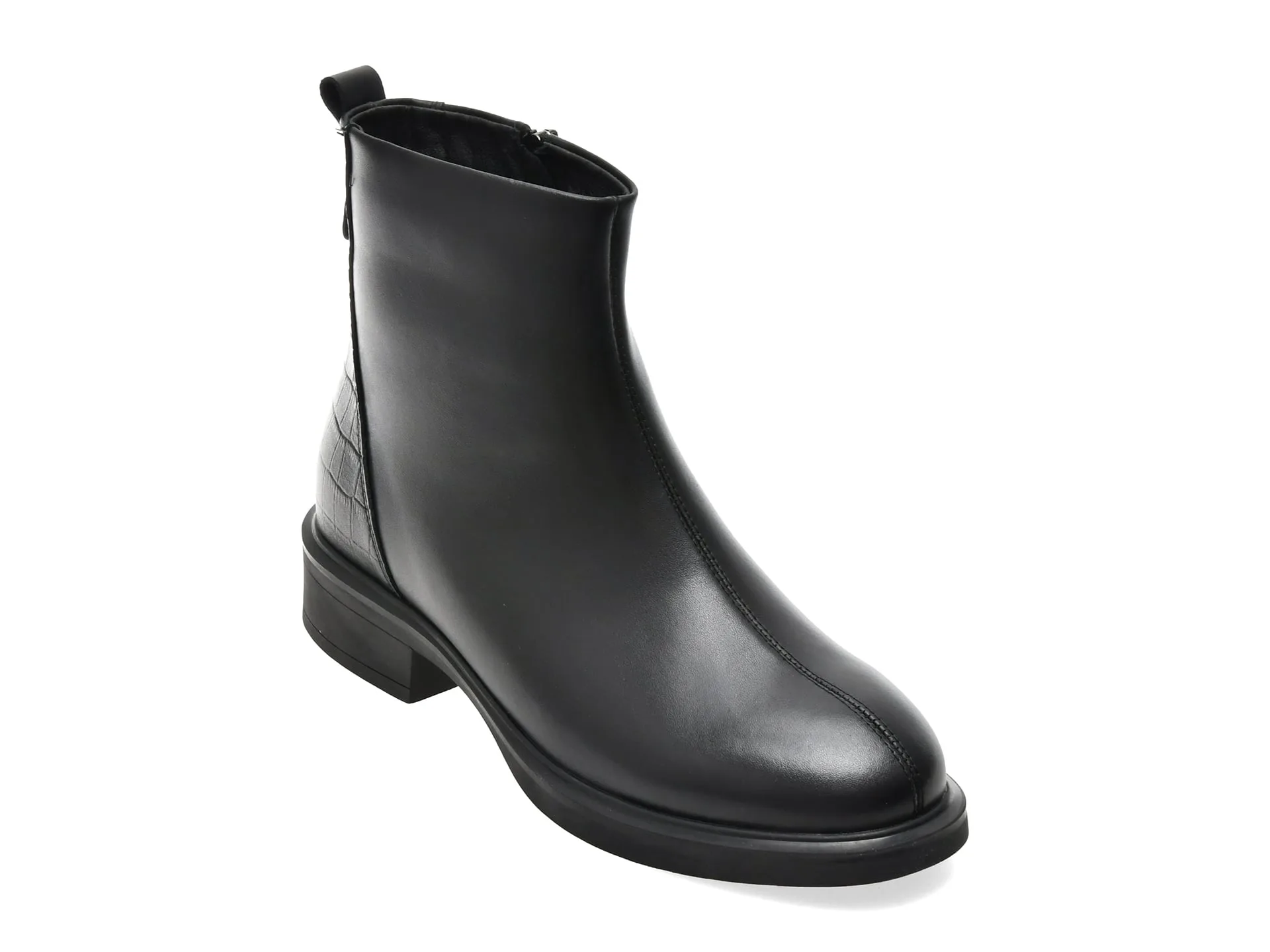 Ghete FLAVIA PASSINI negre, 5079A, din piele naturala 1 Ghete FLAVIA PASSINI negre