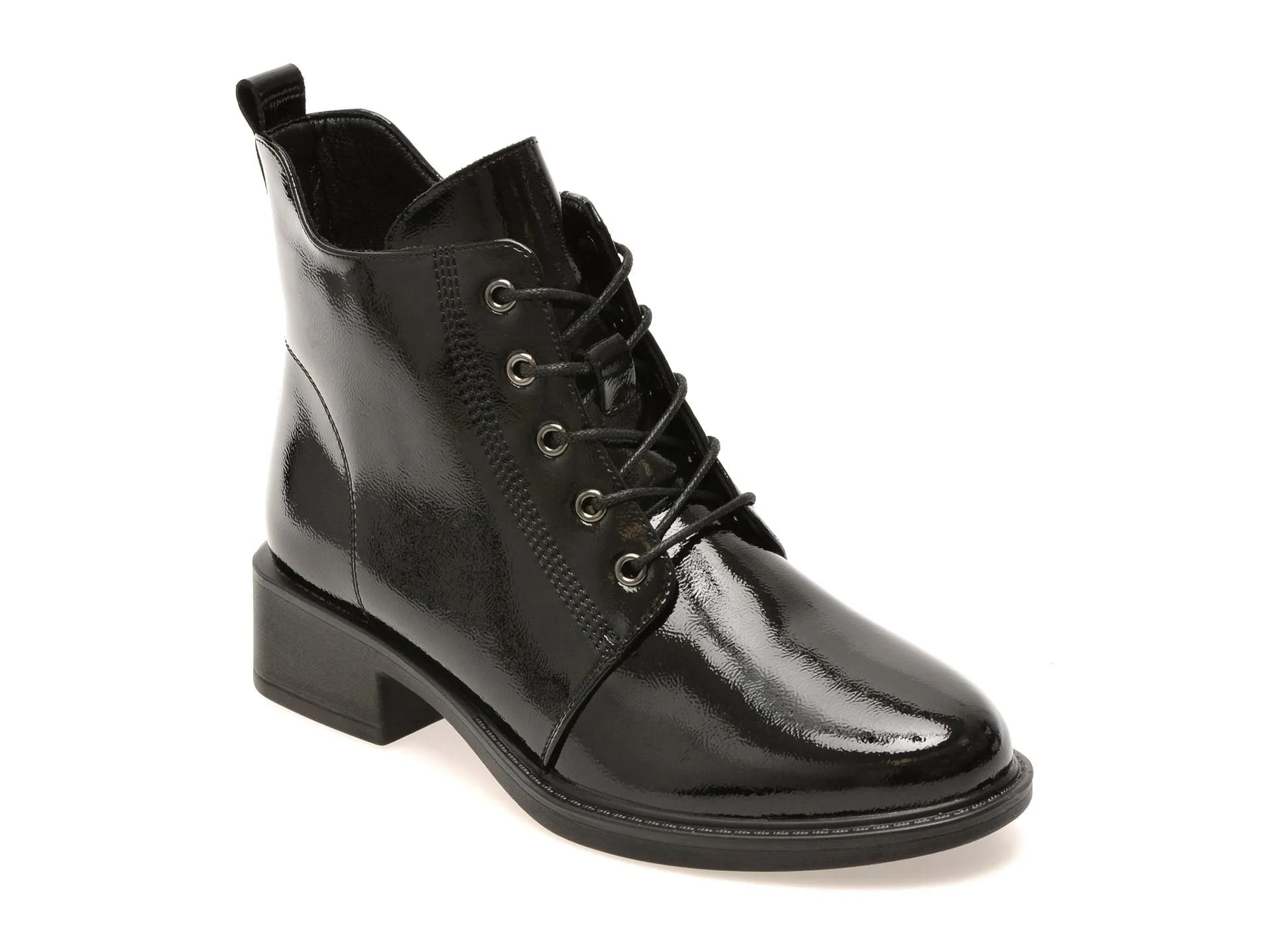 Ghete FLAVIA PASSINI negre, 5213128, din piele naturala lacuita 1 Ghete FLAVIA PASSINI negre
