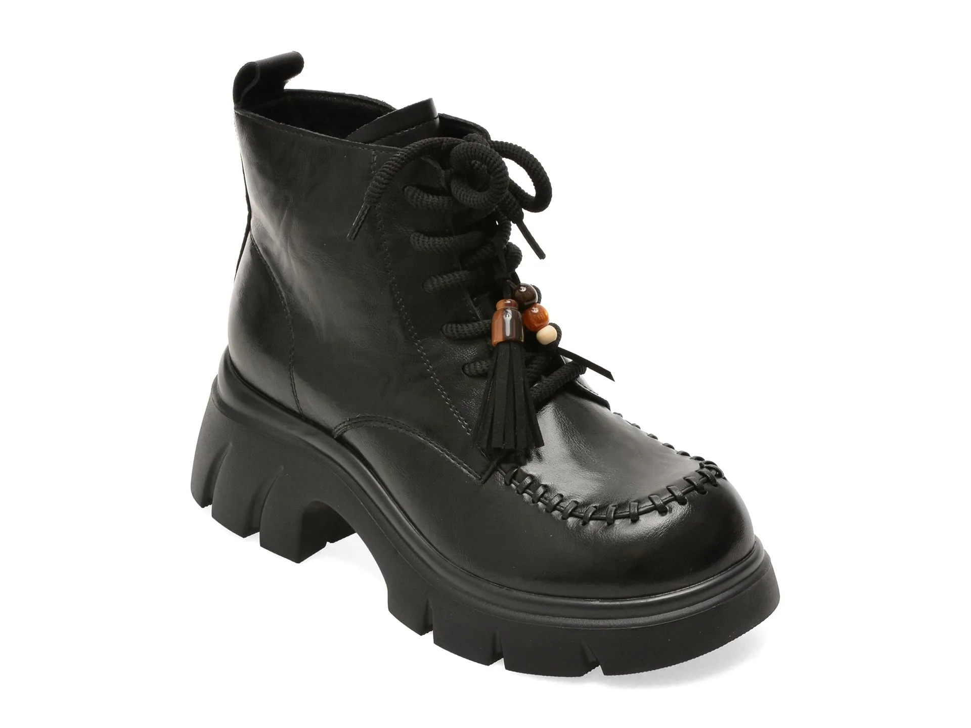Ghete FLAVIA PASSINI negre, 53601, din piele naturala 1 Ghete FLAVIA PASSINI negre