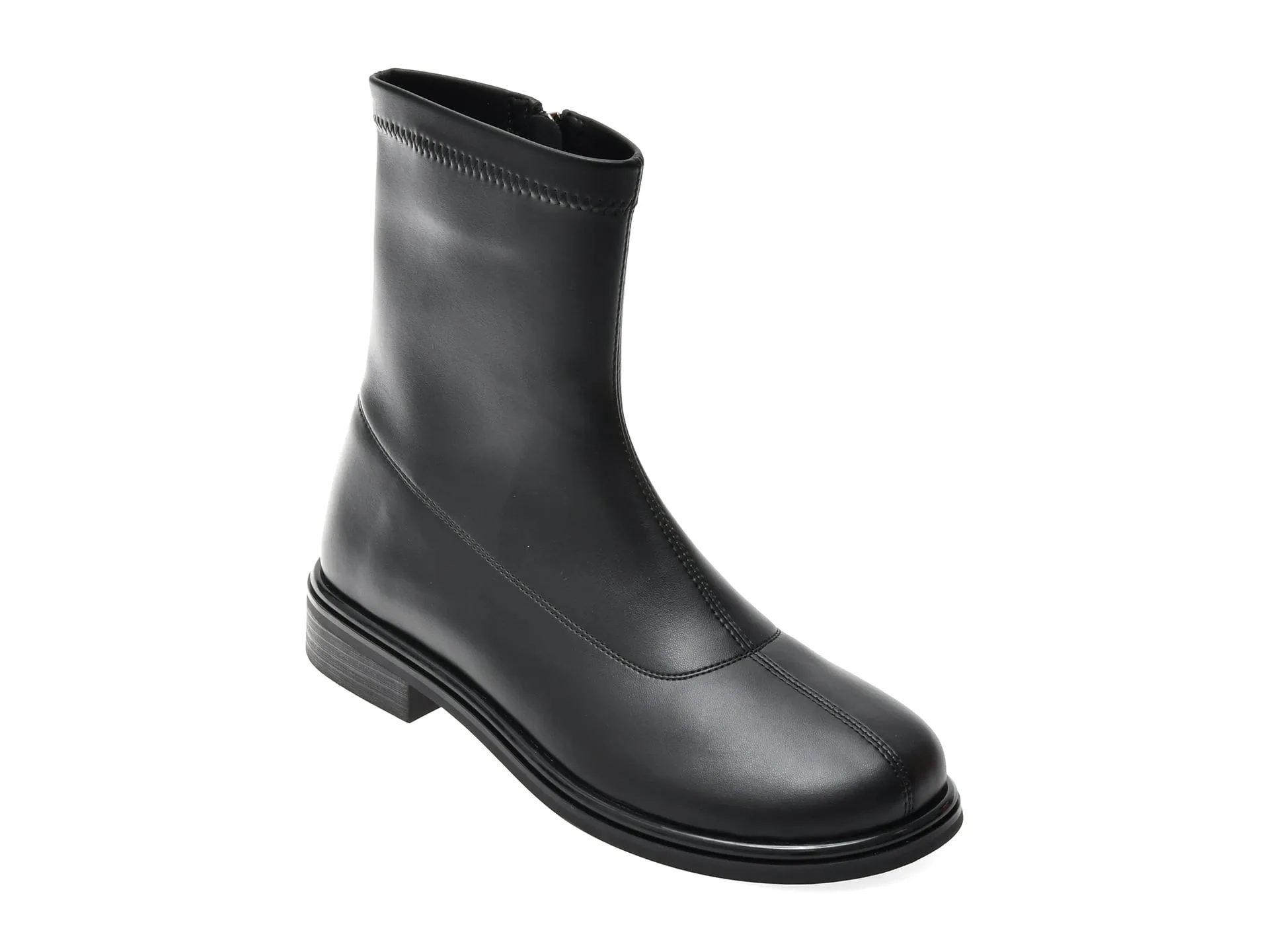 Ghete FLAVIA PASSINI negre, 56166, din piele ecologica 1 Ghete FLAVIA PASSINI negre