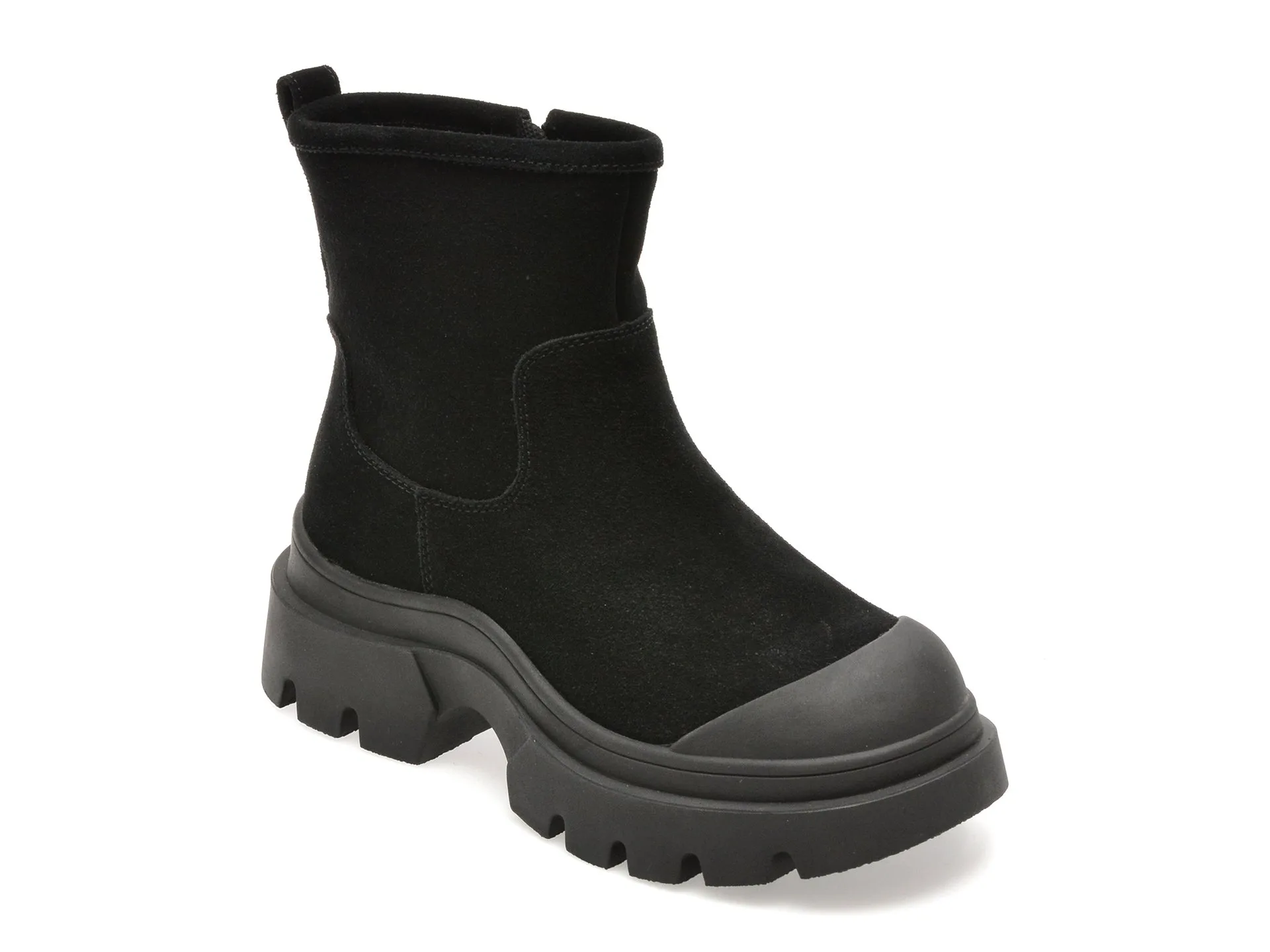 Ghete FLAVIA PASSINI negre, 7310, din piele intoarsa 1 Ghete FLAVIA PASSINI negre