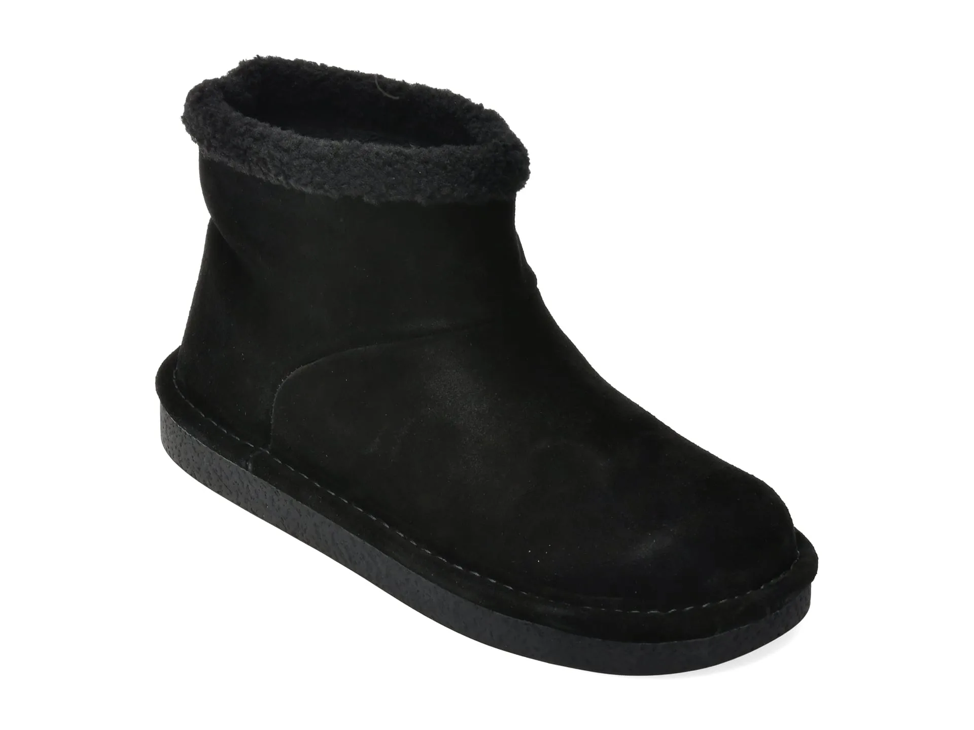 Ghete FLAVIA PASSINI negre, 7520, din piele intoarsa 1 Ghete FLAVIA PASSINI negre