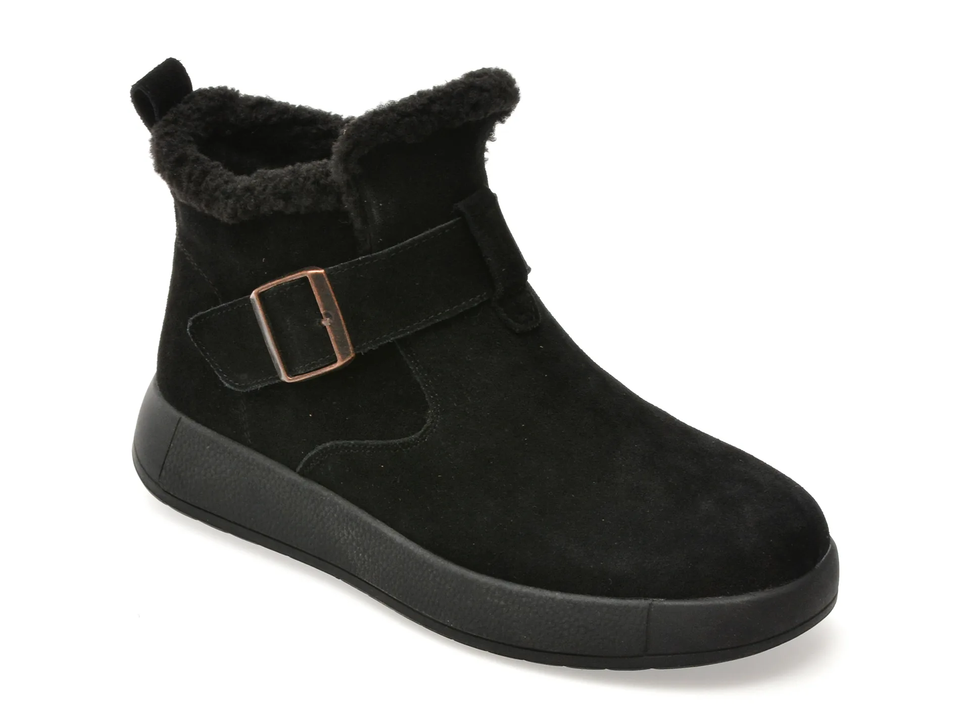 Ghete FLAVIA PASSINI negre, 82318, din piele intoarsa 1 Ghete FLAVIA PASSINI negre