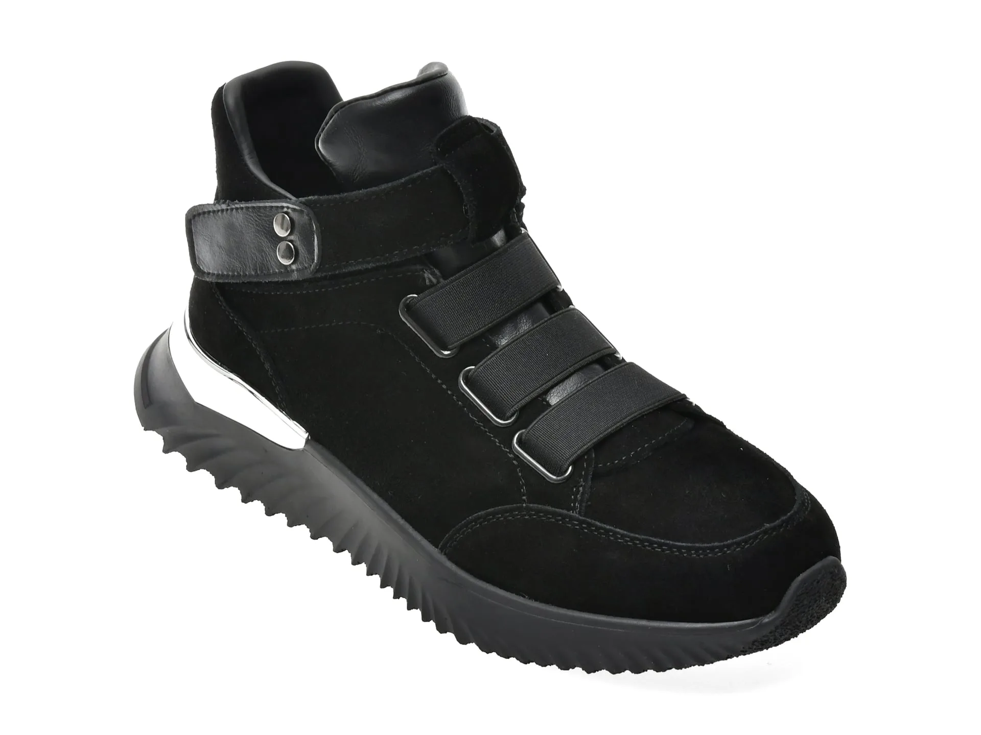 Ghete FLAVIA PASSINI negre, 8827, din piele intoarsa 1 Ghete FLAVIA PASSINI negre