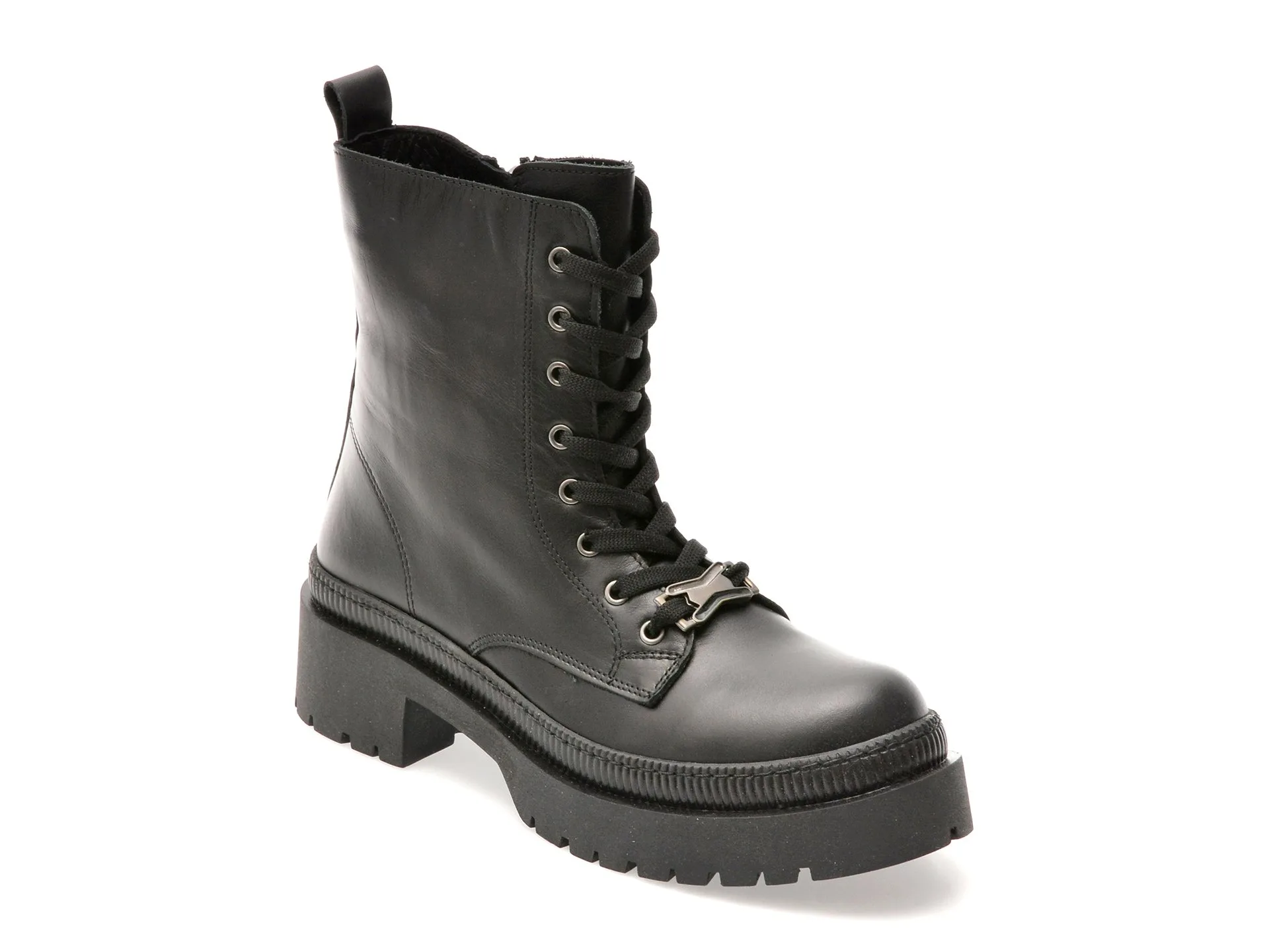 Ghete FLAVIA PASSINI negre, 901SY, din piele naturala 1 Ghete FLAVIA PASSINI negre