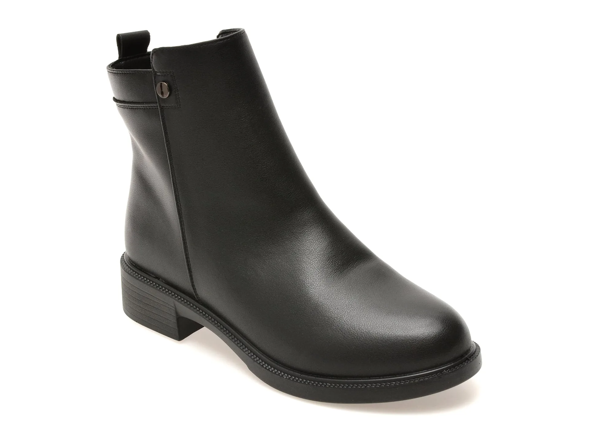 Ghete FLAVIA PASSINI negre, 90207, din piele naturala 1 Ghete FLAVIA PASSINI negre