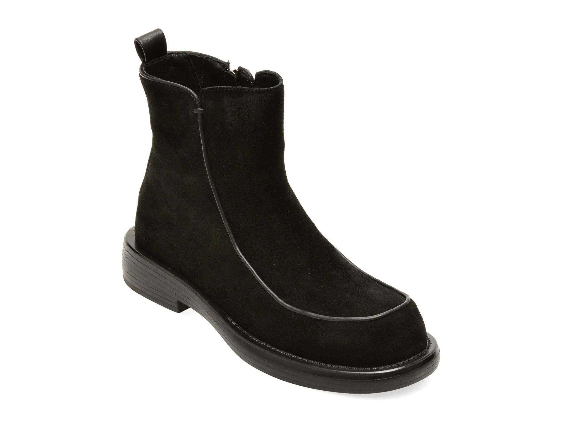 Ghete FLAVIA PASSINI negre, AC6564, din piele intoarsa 1 Ghete FLAVIA PASSINI negre