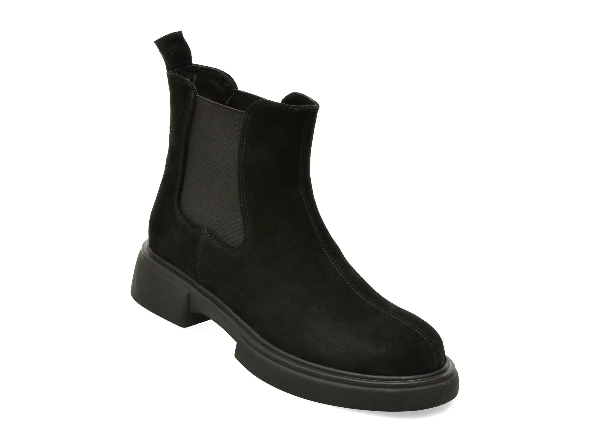 Ghete FLAVIA PASSINI negre, ATC491, din piele intoarsa 1 Ghete FLAVIA PASSINI negre