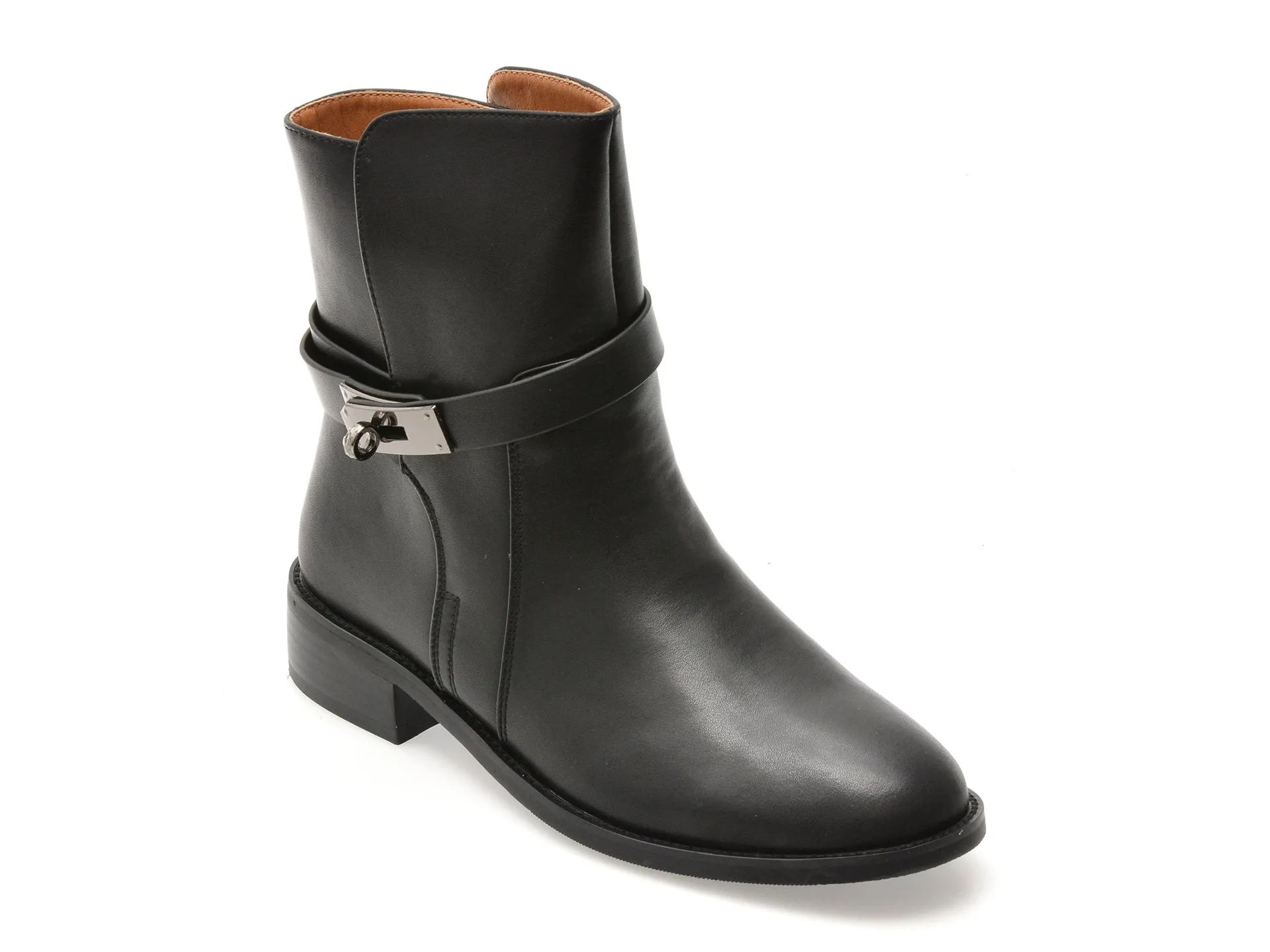 Ghete FLAVIA PASSINI negre, C5689, din piele naturala 1 Ghete FLAVIA PASSINI negre