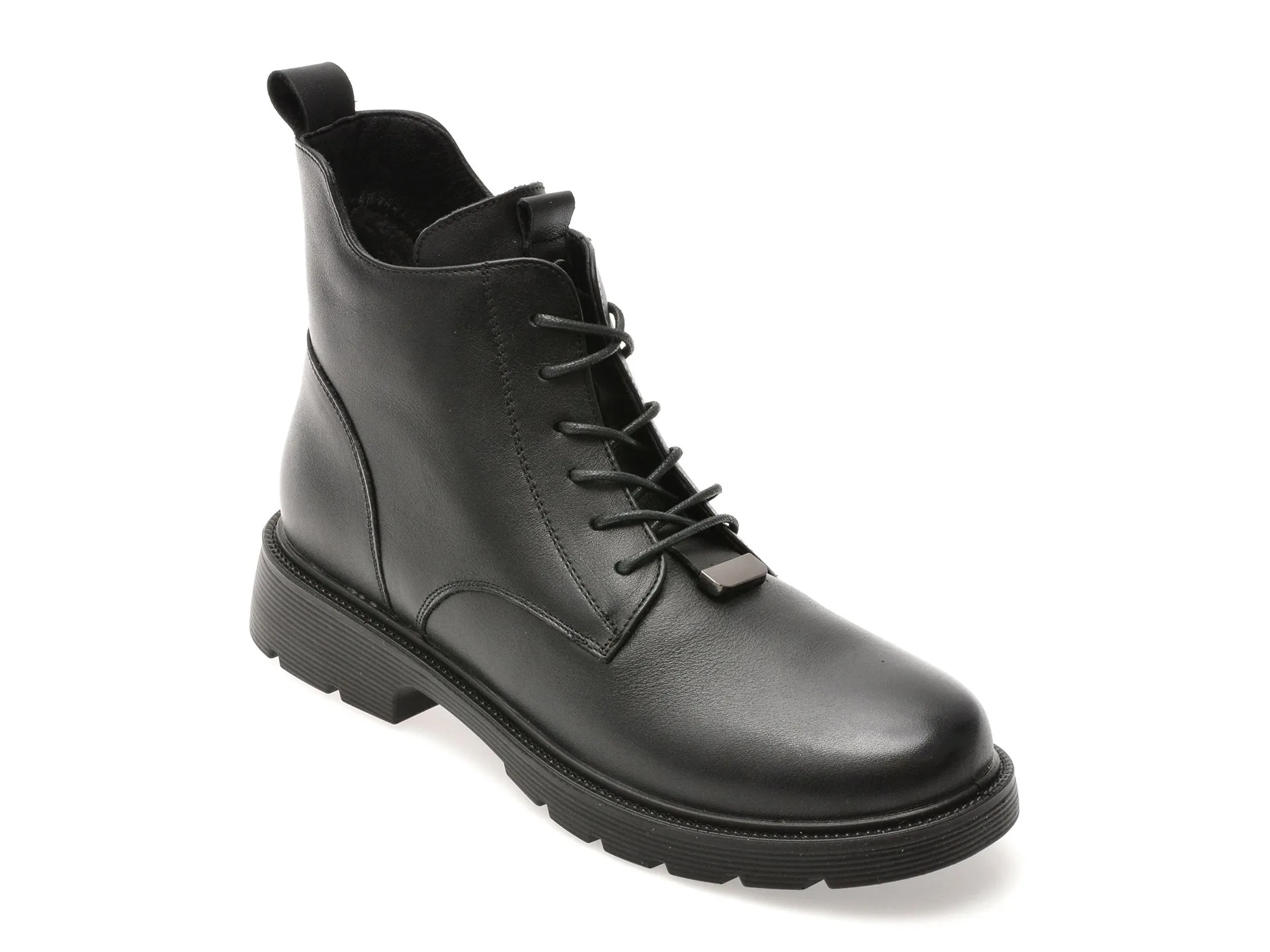 Ghete FLAVIA PASSINI negre, E0960, din piele naturala 1 Ghete FLAVIA PASSINI negre