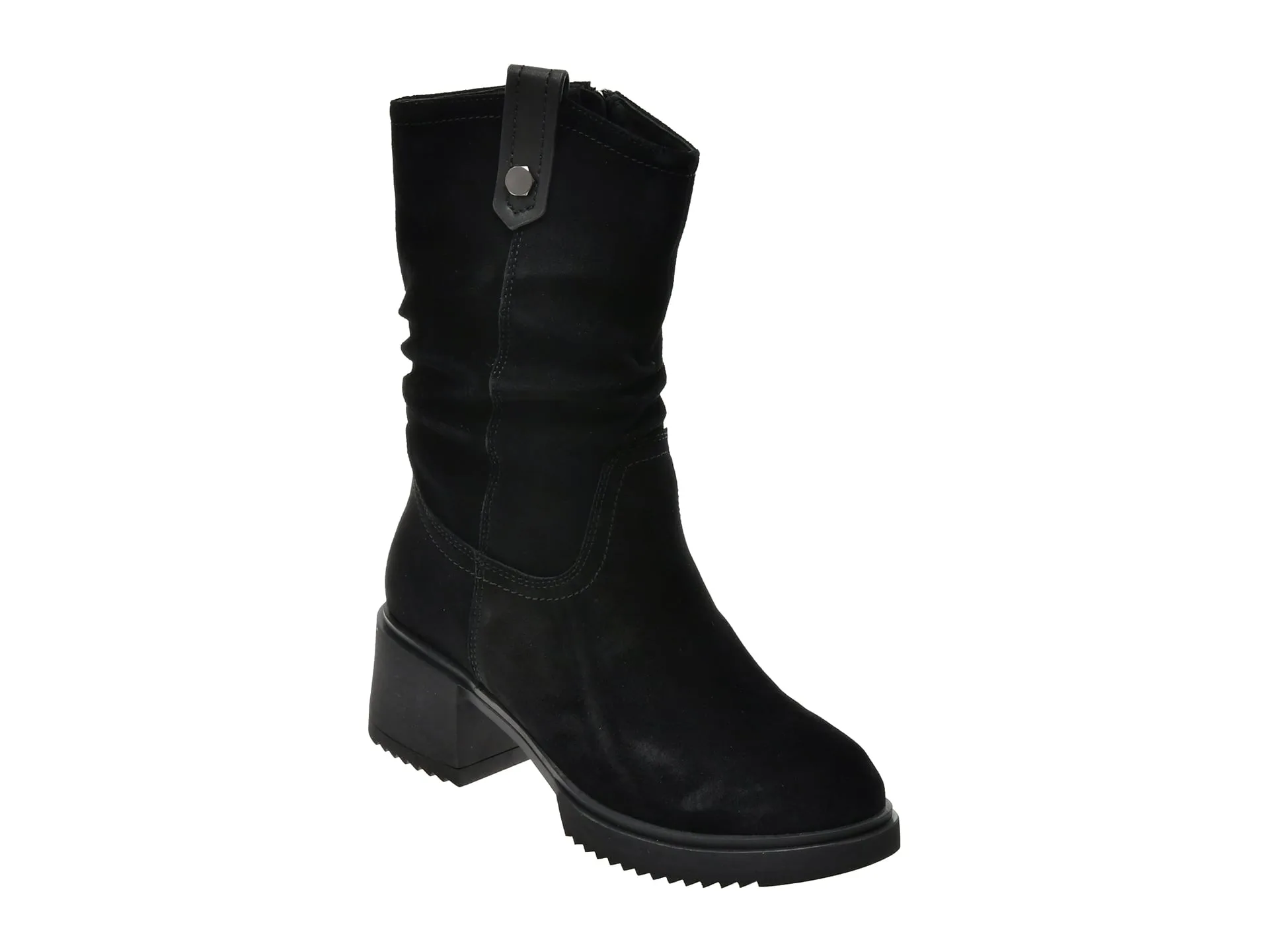 Ghete FLAVIA PASSINI negre, FC90006, din piele intoarsa 1 Ghete FLAVIA PASSINI negre