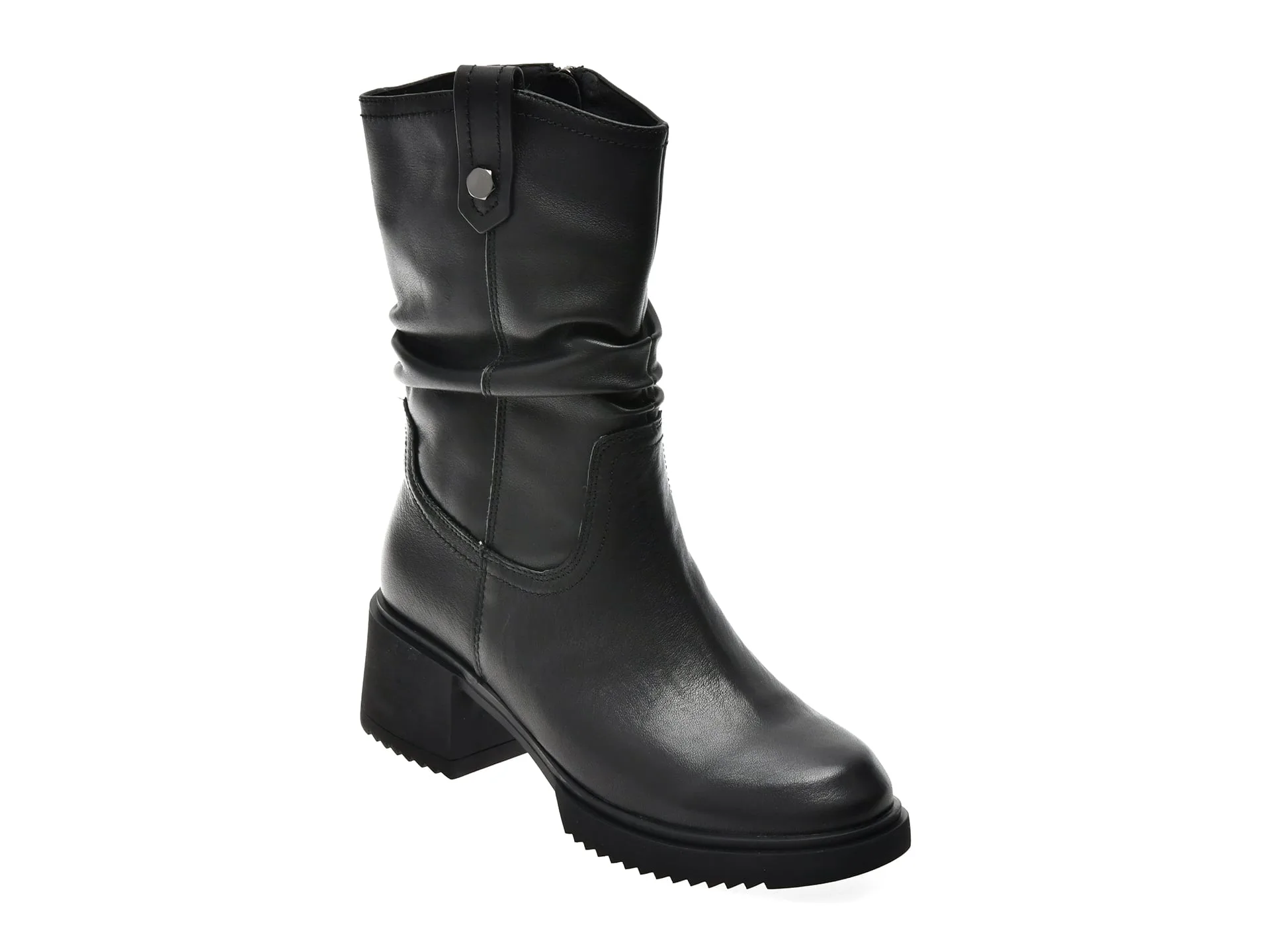 Ghete FLAVIA PASSINI negre, FC90006, din piele naturala 1 Ghete FLAVIA PASSINI negre