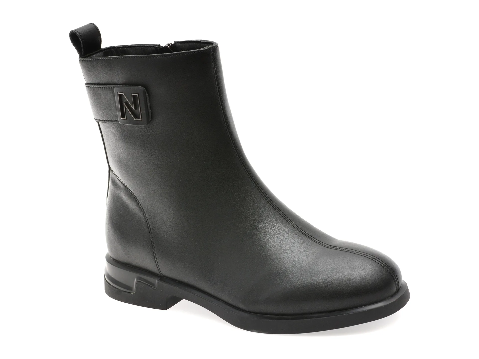 Ghete FLAVIA PASSINI negre, M01245, din piele naturala 1 Ghete FLAVIA PASSINI negre