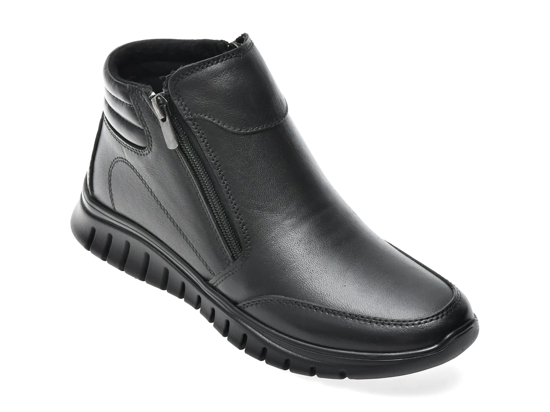 Ghete FLAVIA PASSINI negre, SGP501, din piele naturala 1 Ghete FLAVIA PASSINI negre