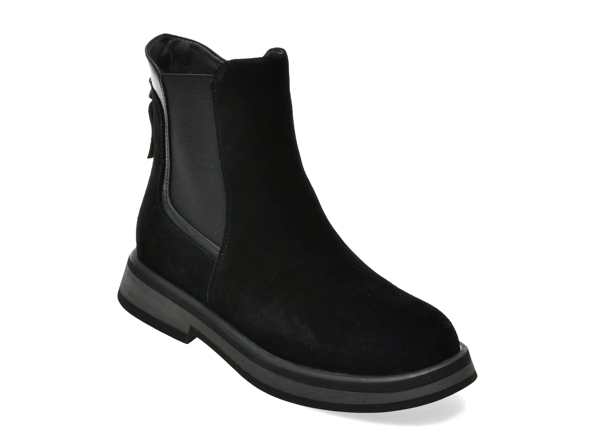 Ghete FLAVIA PASSINI negre, T1152, din piele intoarsa 1 Ghete FLAVIA PASSINI negre