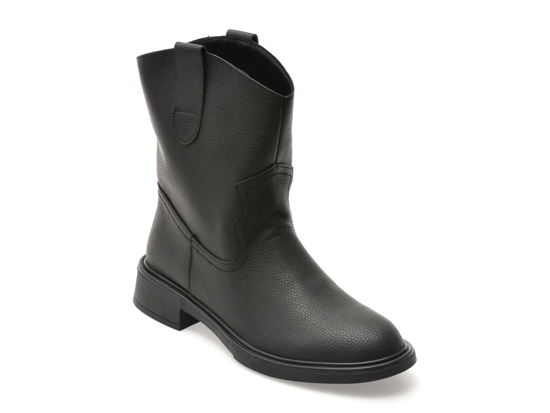 Ghete FLAVIA PASSINI negre, TC372, din piele naturala 1 Ghete FLAVIA PASSINI negre