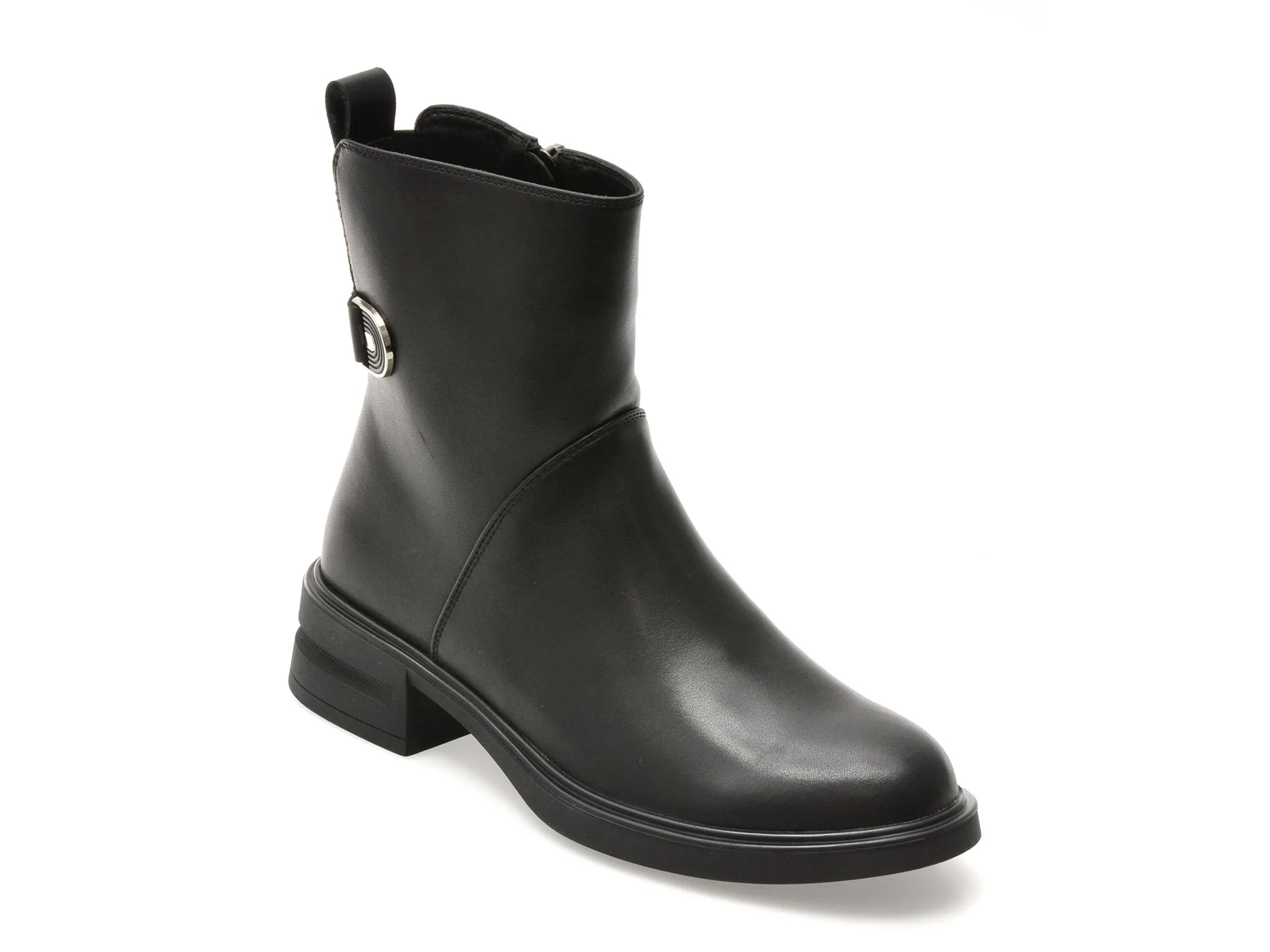 Ghete FLAVIA PASSINI negre, TD213, din piele naturala 1 Ghete FLAVIA PASSINI negre