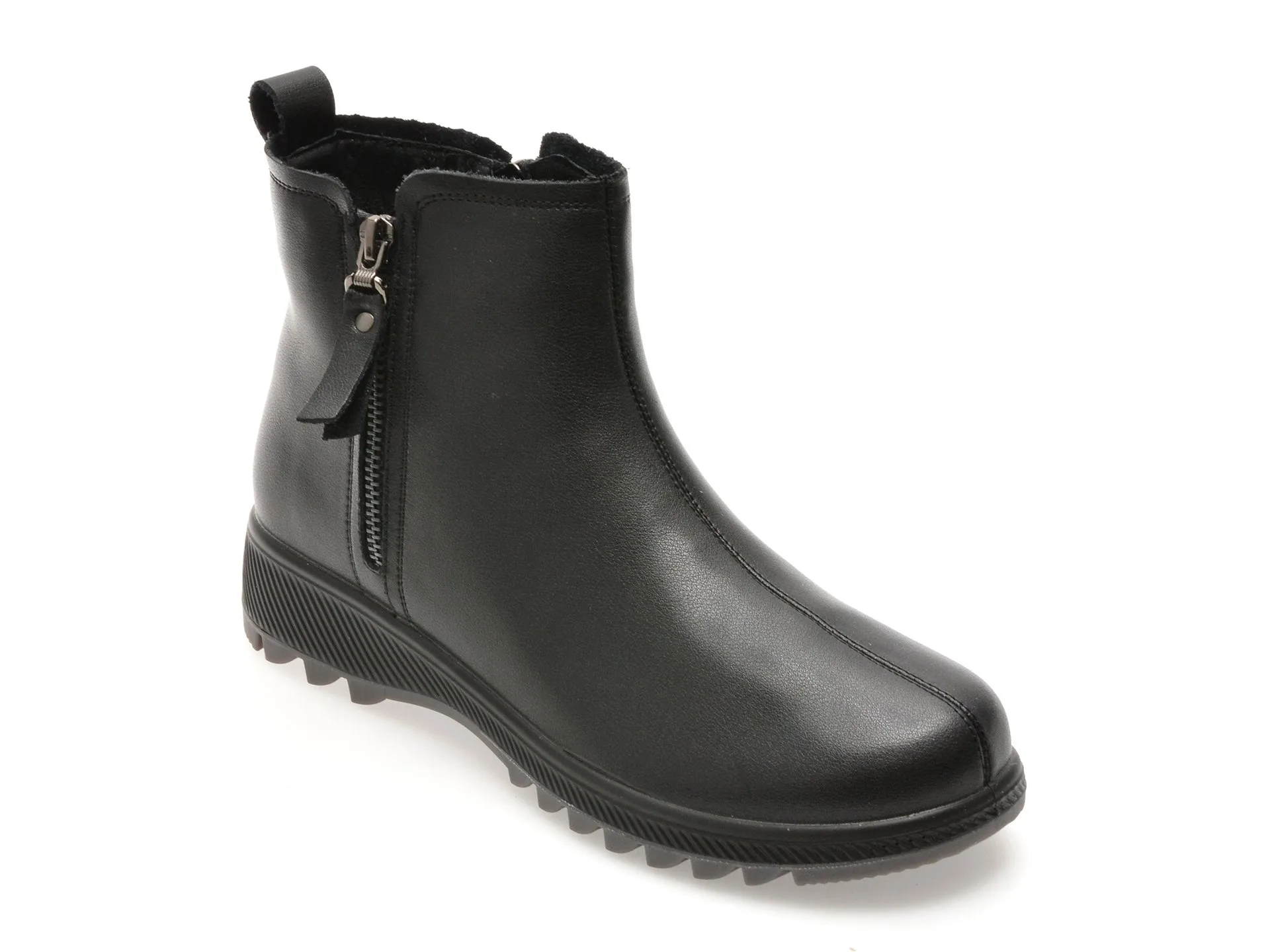 Ghete FLAVIA PASSINI negre, W8502, din piele naturala 1 Ghete FLAVIA PASSINI negre