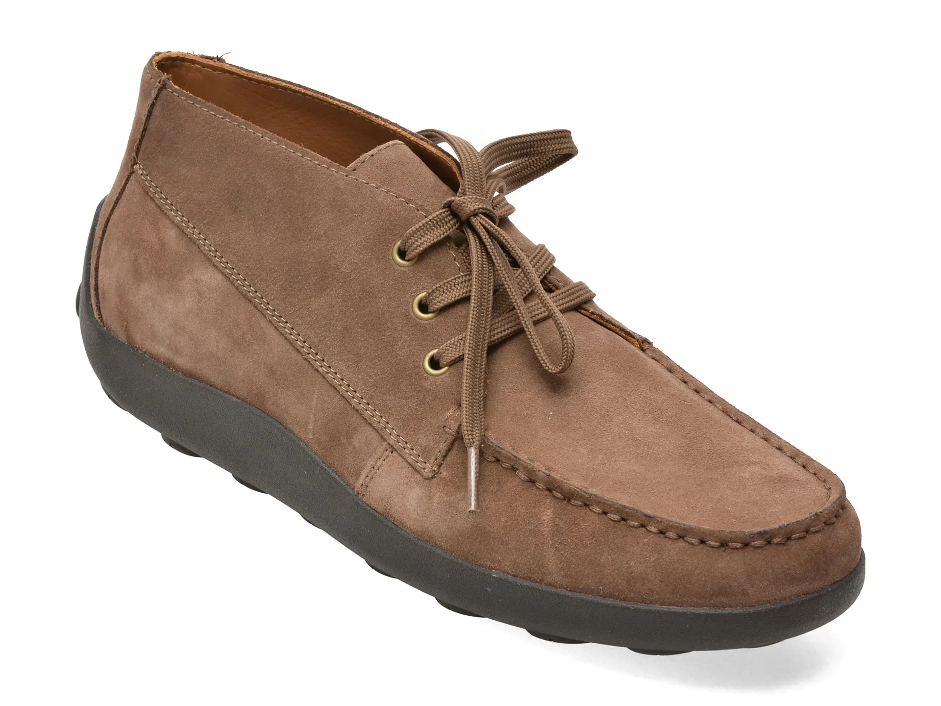 Ghete GEOX gri, U66HLA, din piele intoarsa 1 Ghete GEOX gri