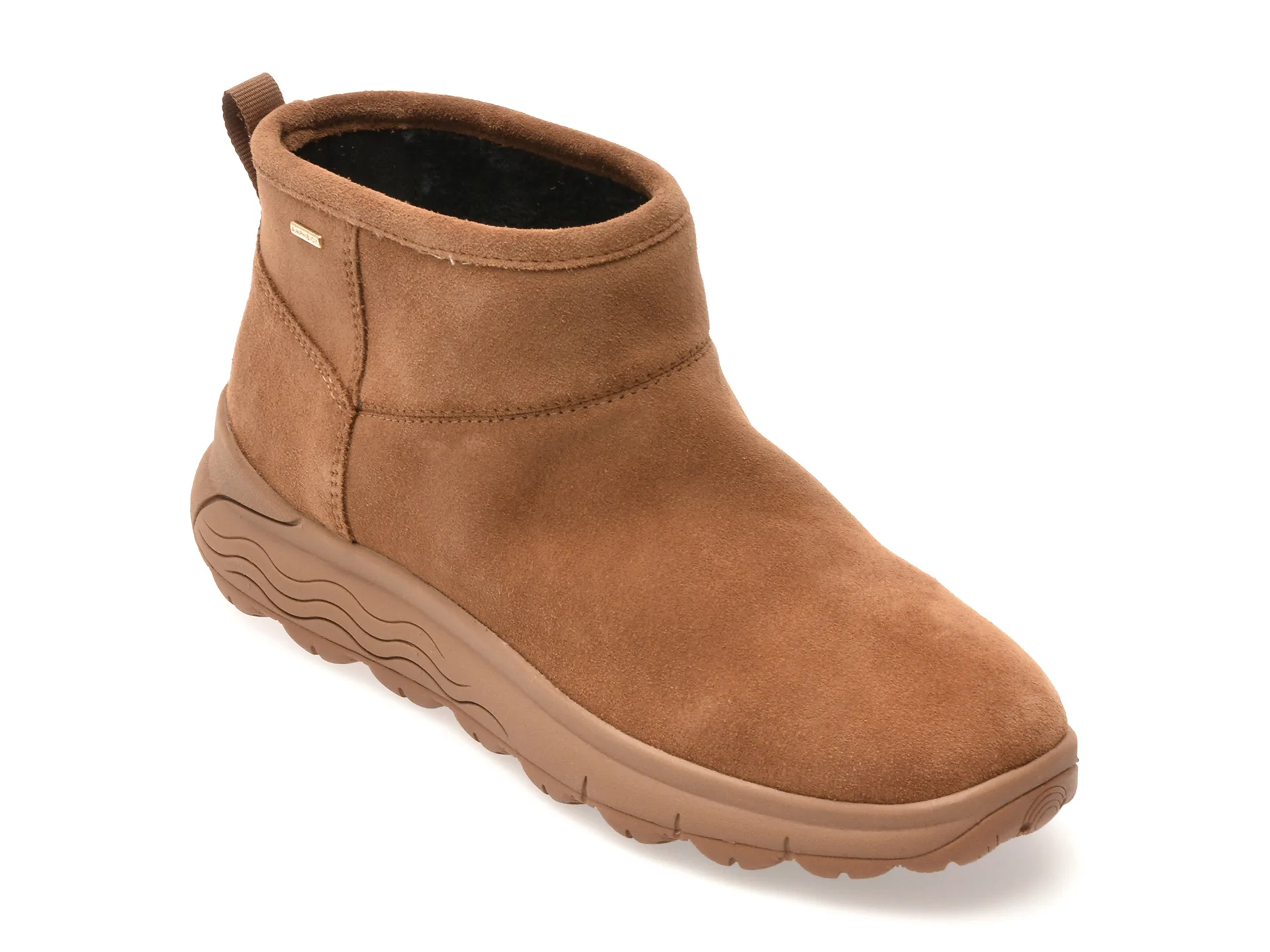 Ghete GEOX maro, D5626B, din piele intoarsa 1 Ghete GEOX maro