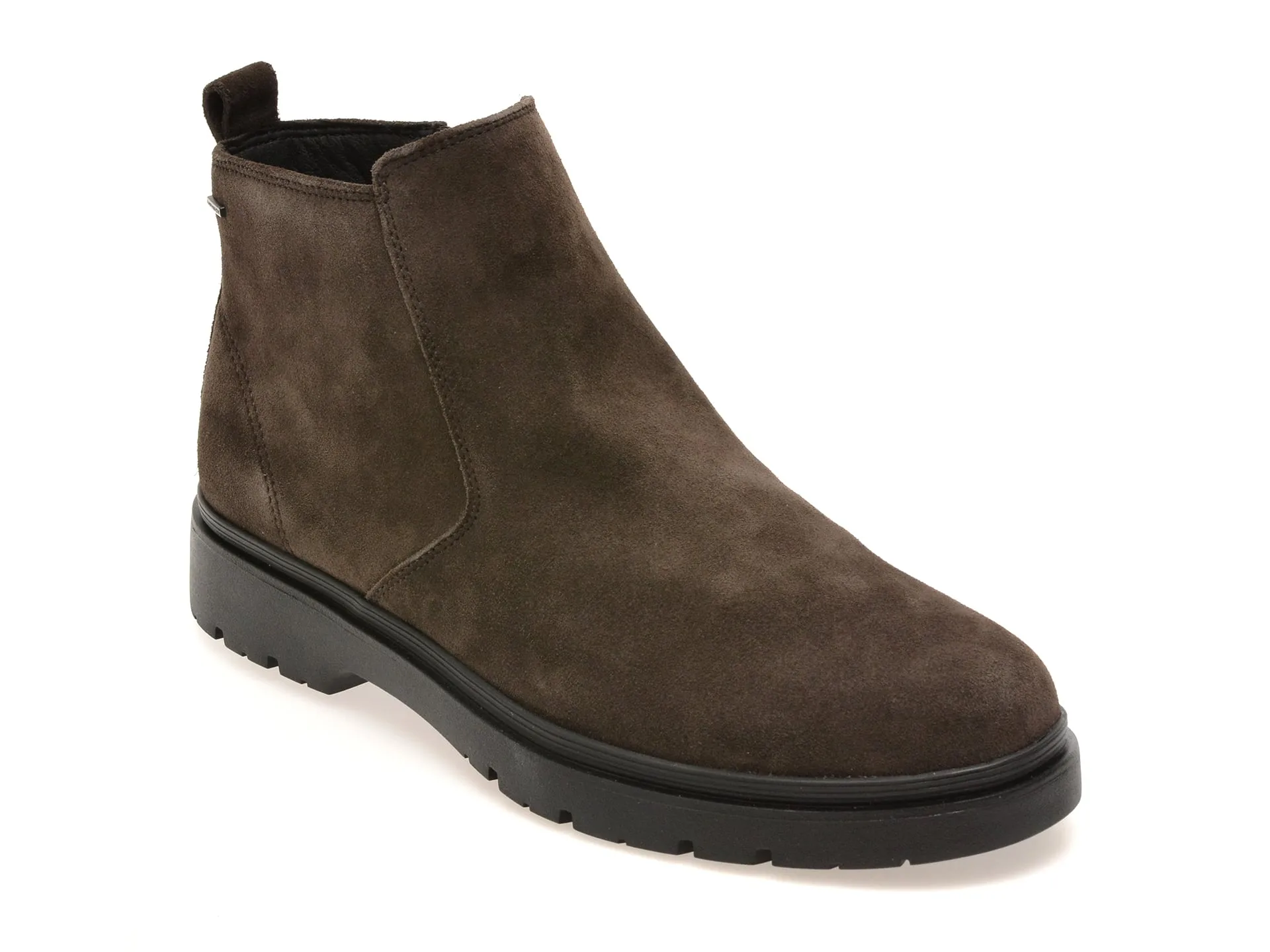 Ghete GEOX maro, U46HNC, din piele intoarsa 1 Ghete GEOX maro
