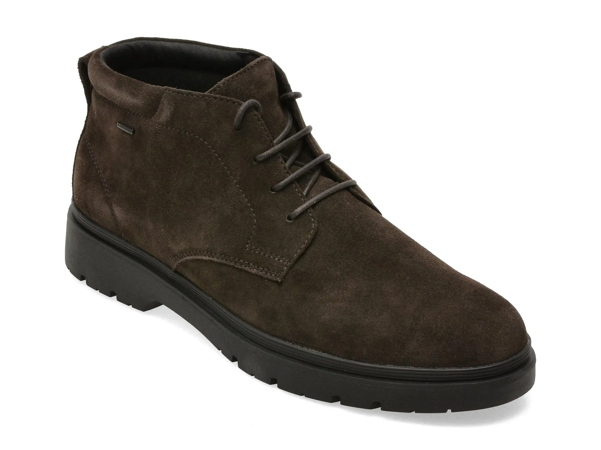 Ghete GEOX maro, U46HND, din piele intoarsa 1 Ghete GEOX maro