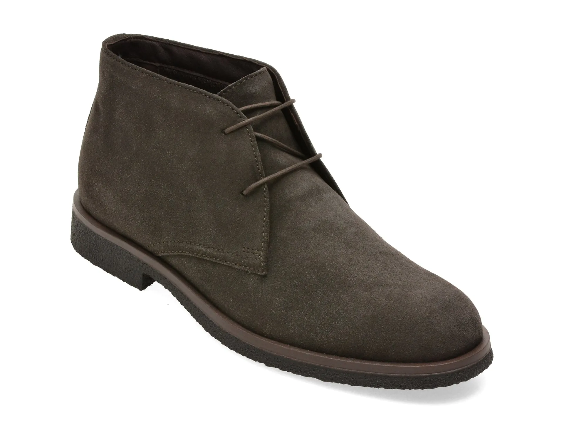 Ghete GEOX maro, U6658D, din piele intoarsa 1 Ghete GEOX maro