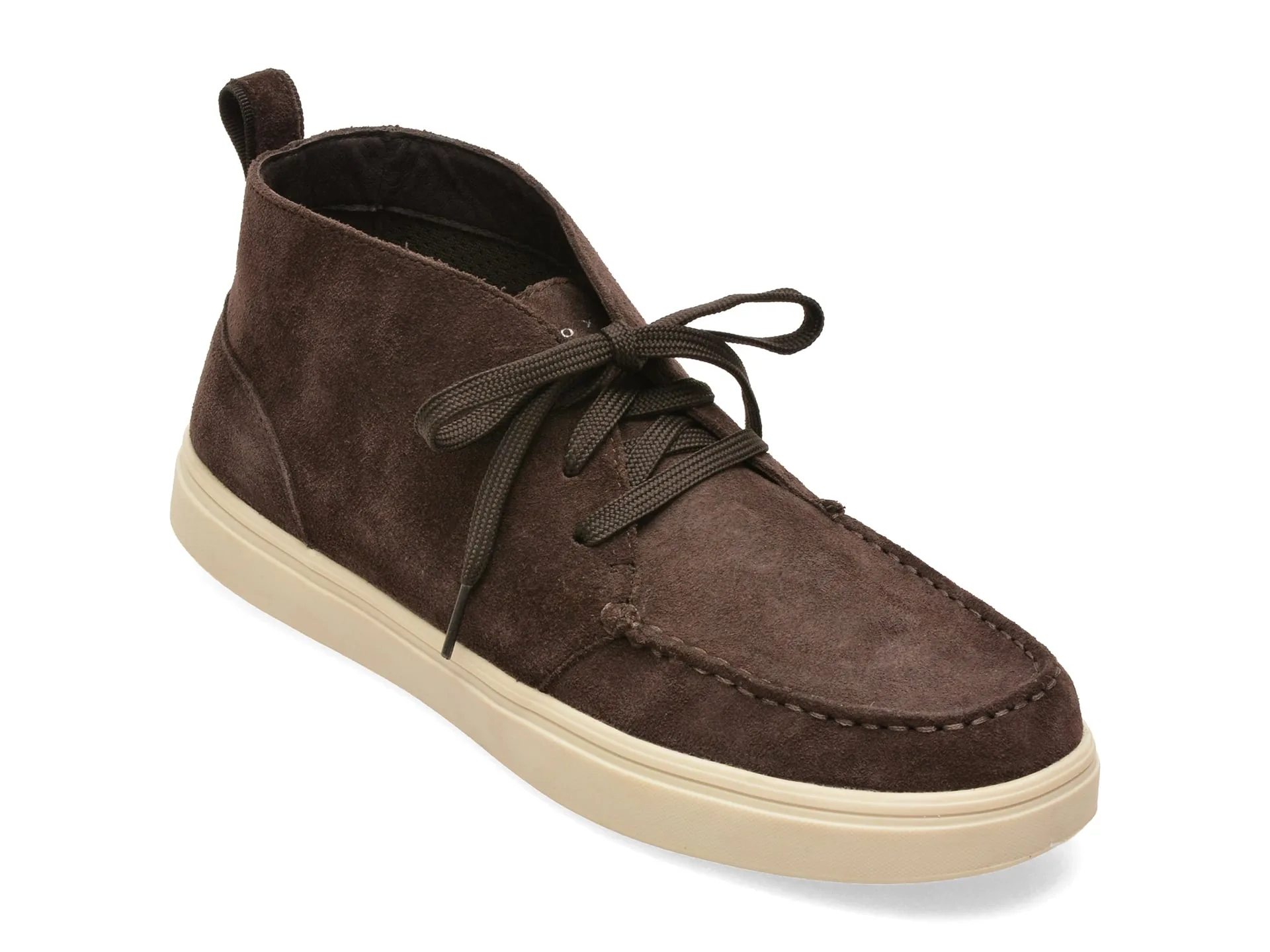Ghete GEOX maro, U66LDC, din piele intoarsa 1 Ghete GEOX maro
