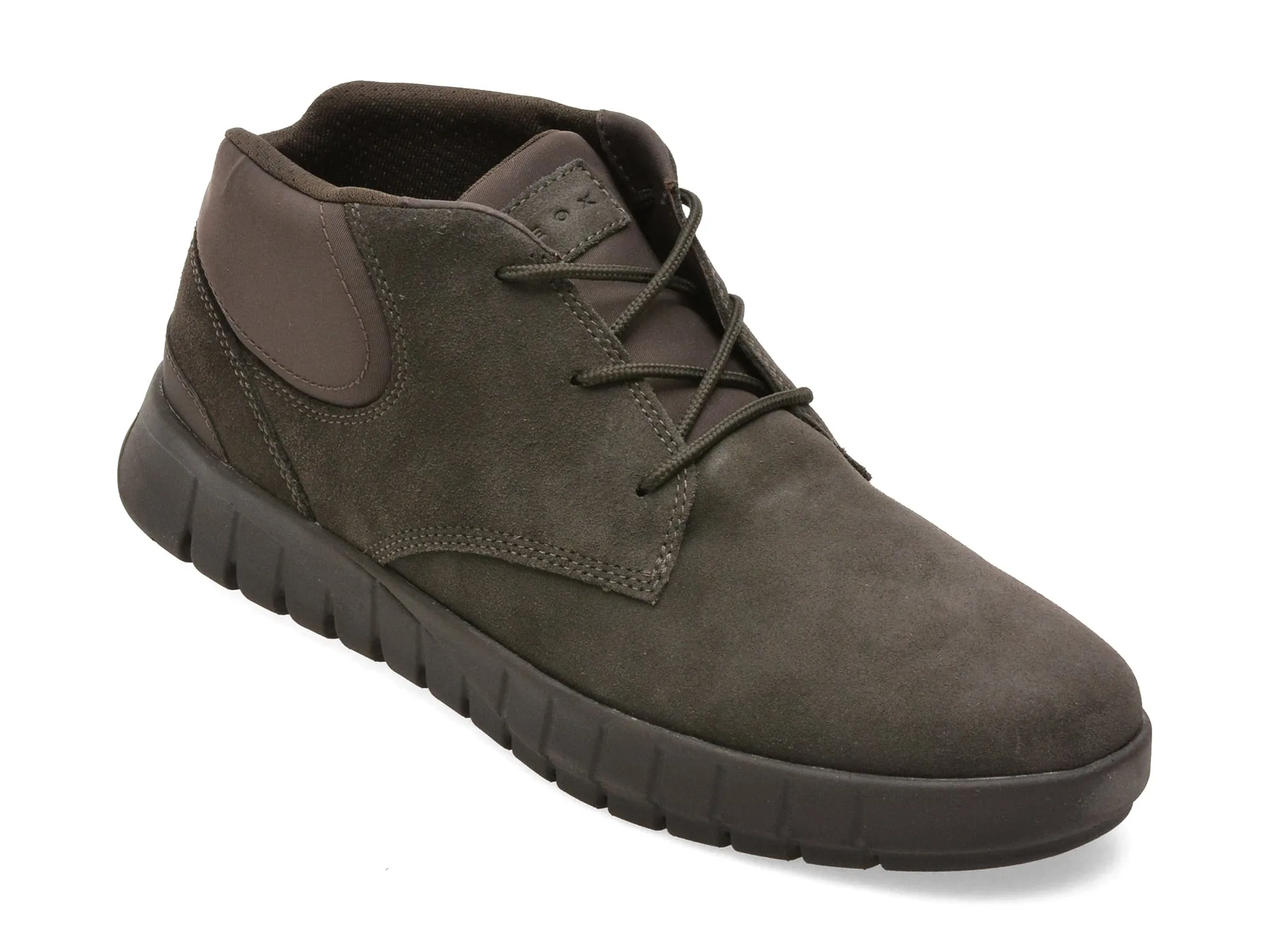 Ghete GEOX maro, U66MYC, din piele intoarsa 1 Ghete GEOX maro