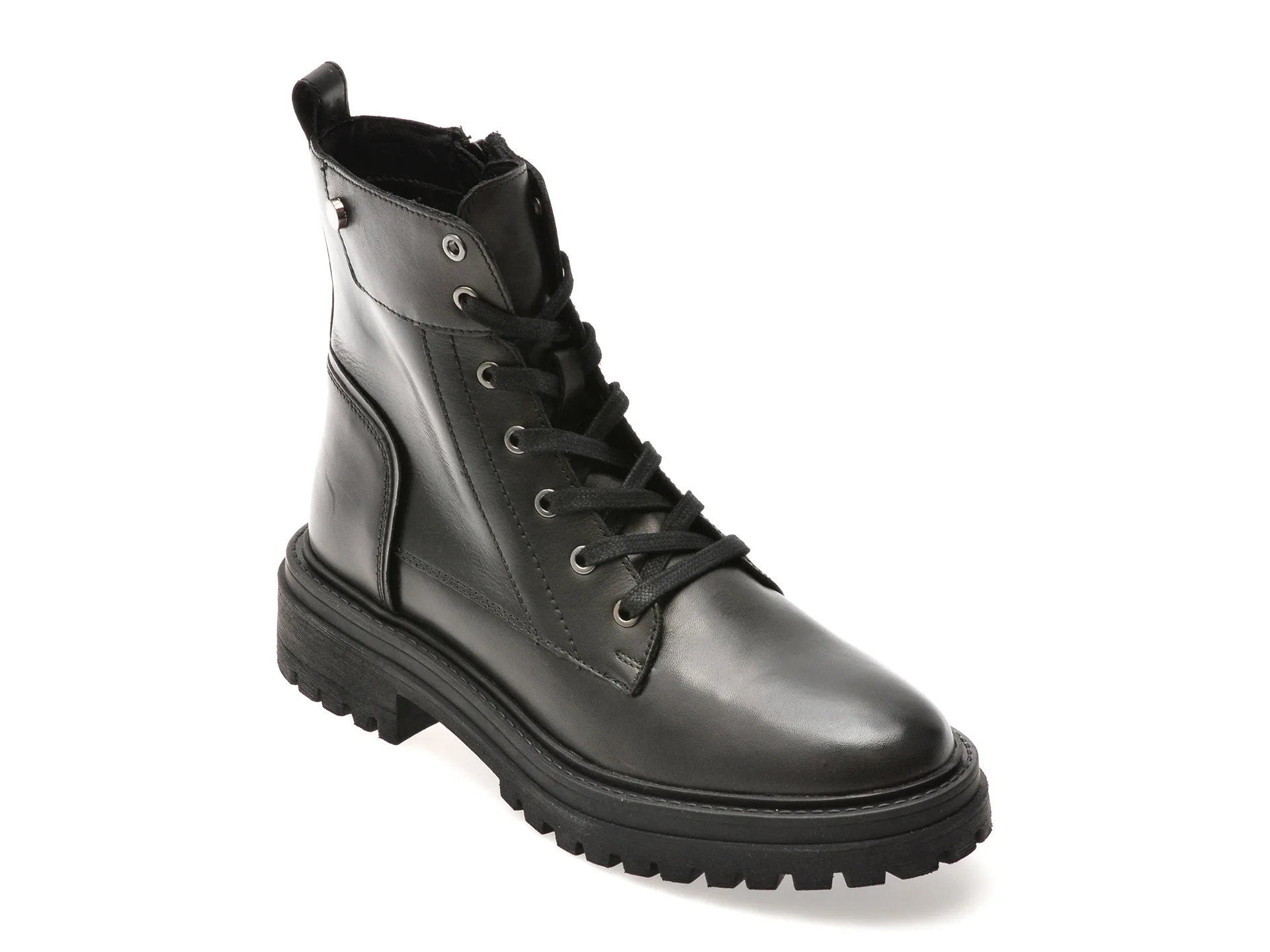 Ghete GEOX negre, D26HRQ, din piele naturala 1 Ghete GEOX negre