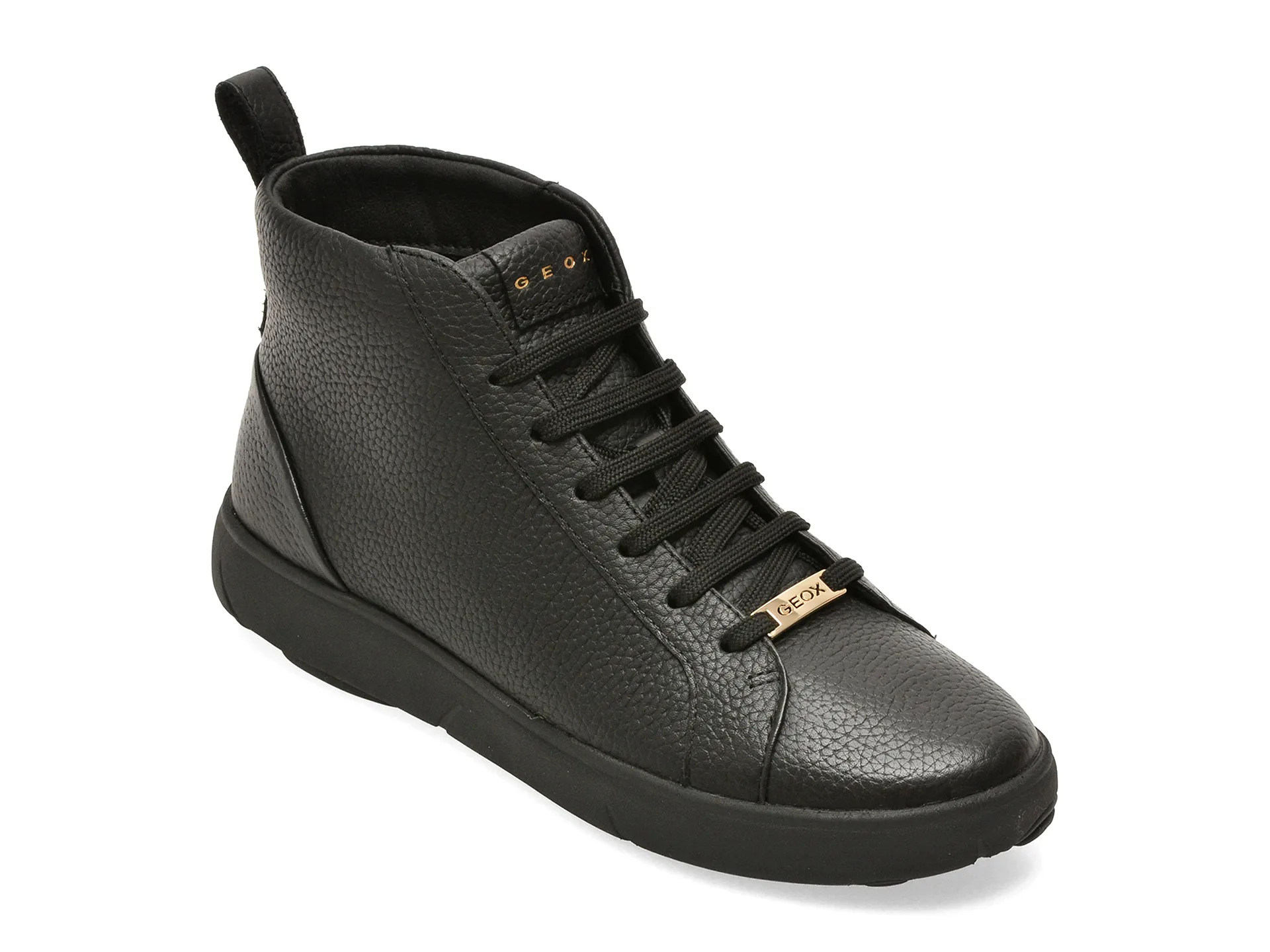 Ghete GEOX negre, D663TB, din piele naturala 1 Ghete GEOX negre