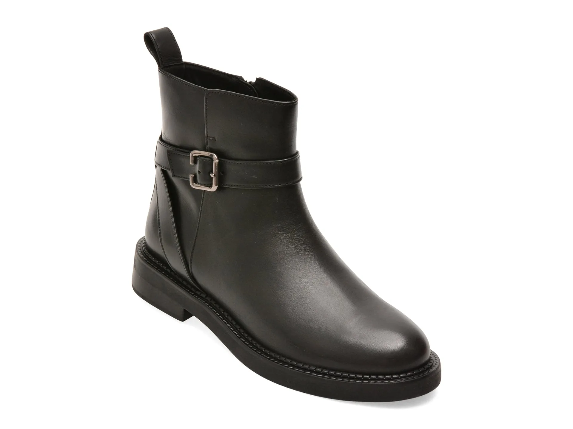 Ghete GEOX negre, D66WYB, din piele naturala 1 Ghete GEOX negre