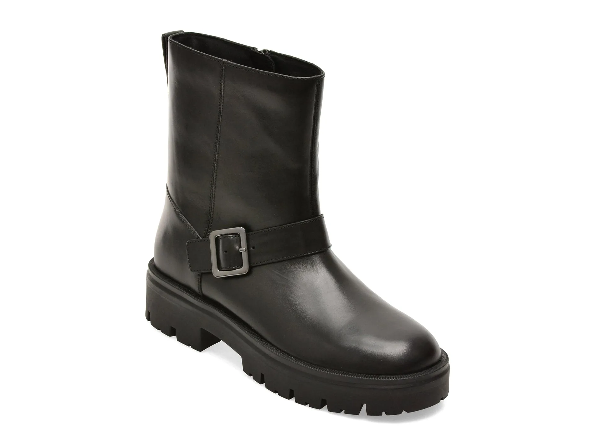 Ghete GEOX negre, D6810B, din piele naturala 1 Ghete GEOX negre