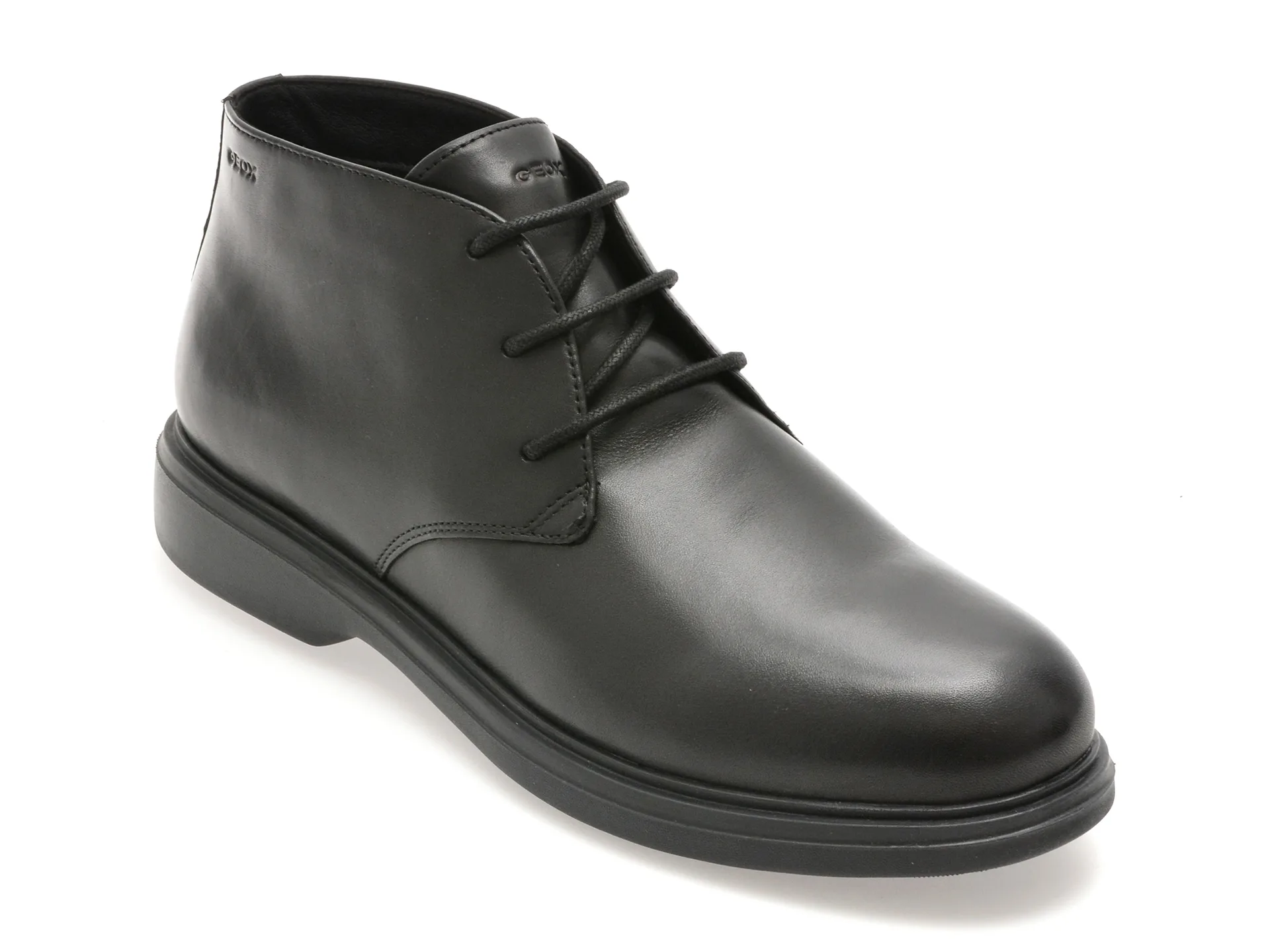 Ghete GEOX negre, U16DCB, din piele naturala 1 Ghete GEOX negre