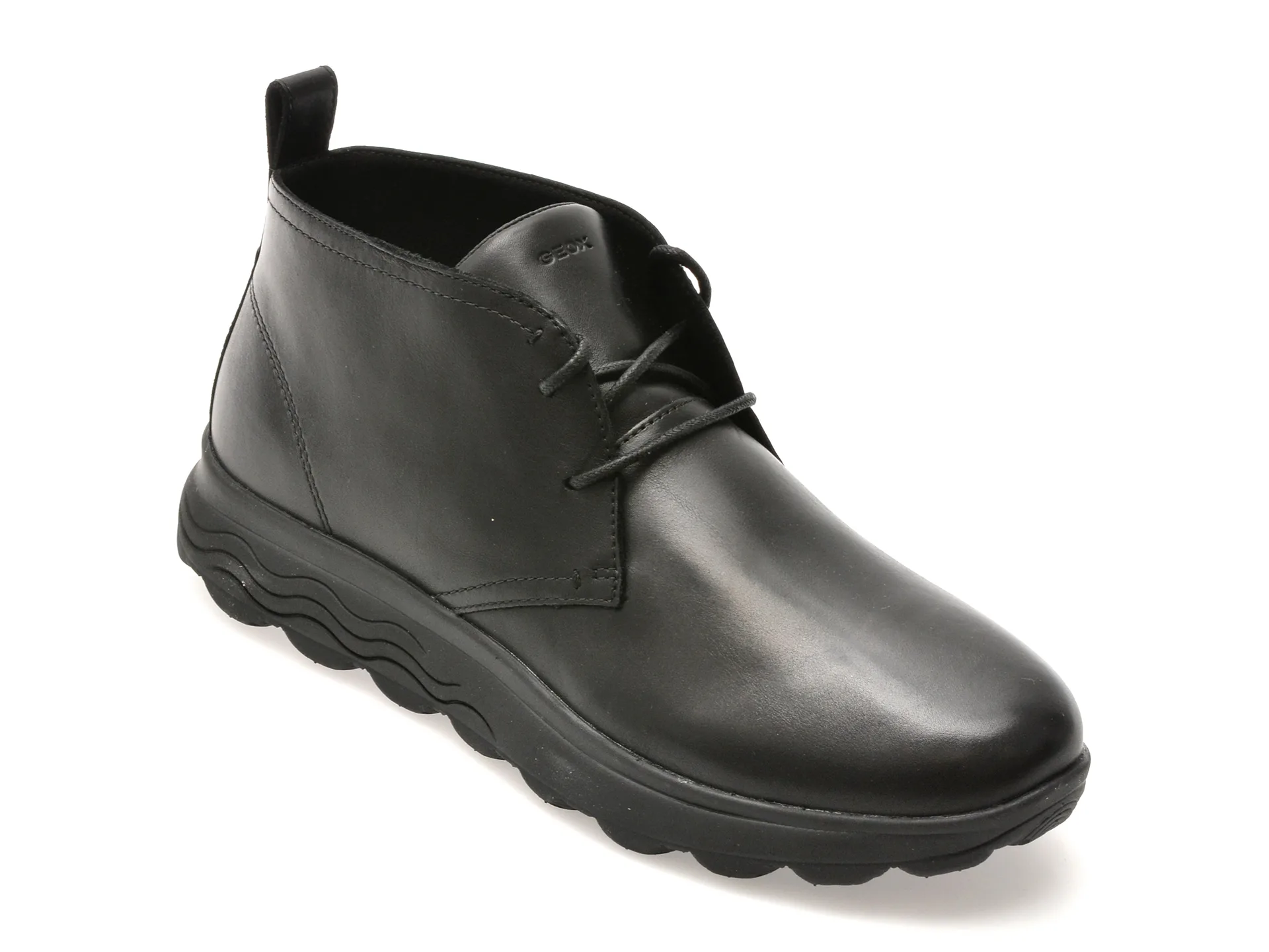 Ghete GEOX negre, U56BYB, din piele naturala 1 Ghete GEOX negre