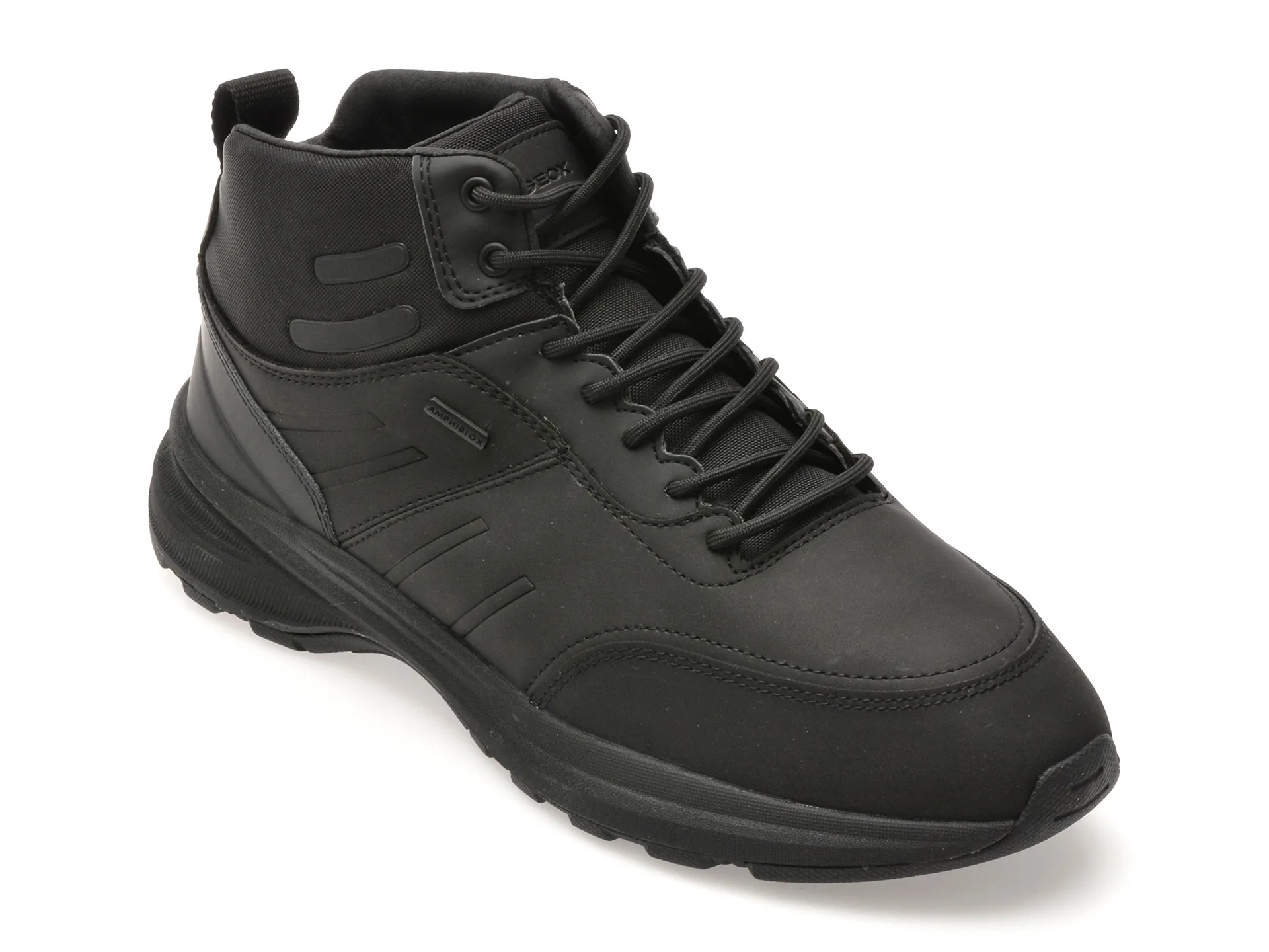 Ghete GEOX negre, U56M2C, din piele ecologica 1 Ghete GEOX negre