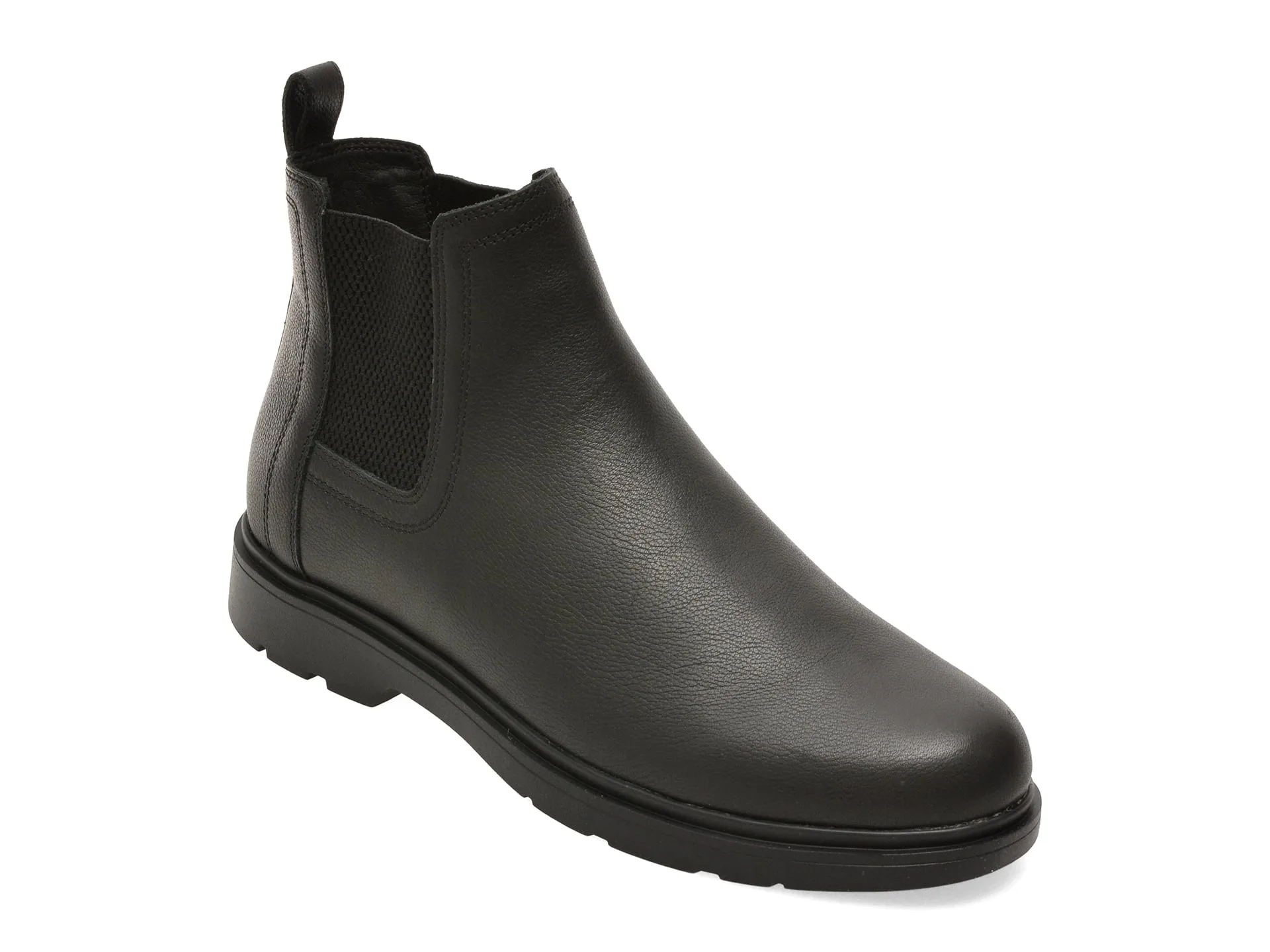 Ghete GEOX negre, U66CJA, din piele naturala 1 Ghete GEOX negre