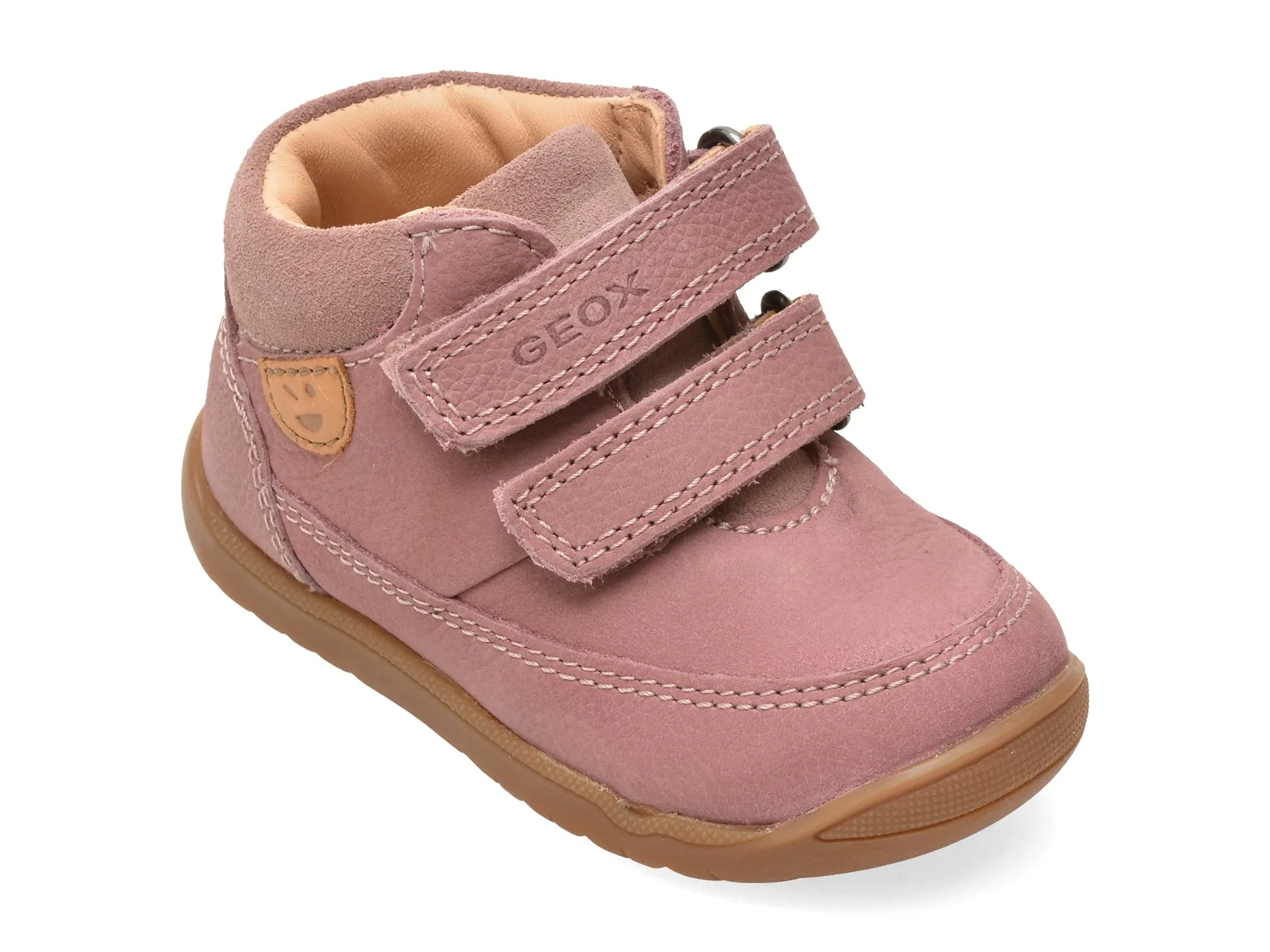 Ghete GEOX roz, B664PD, din piele naturala 1 Ghete GEOX roz