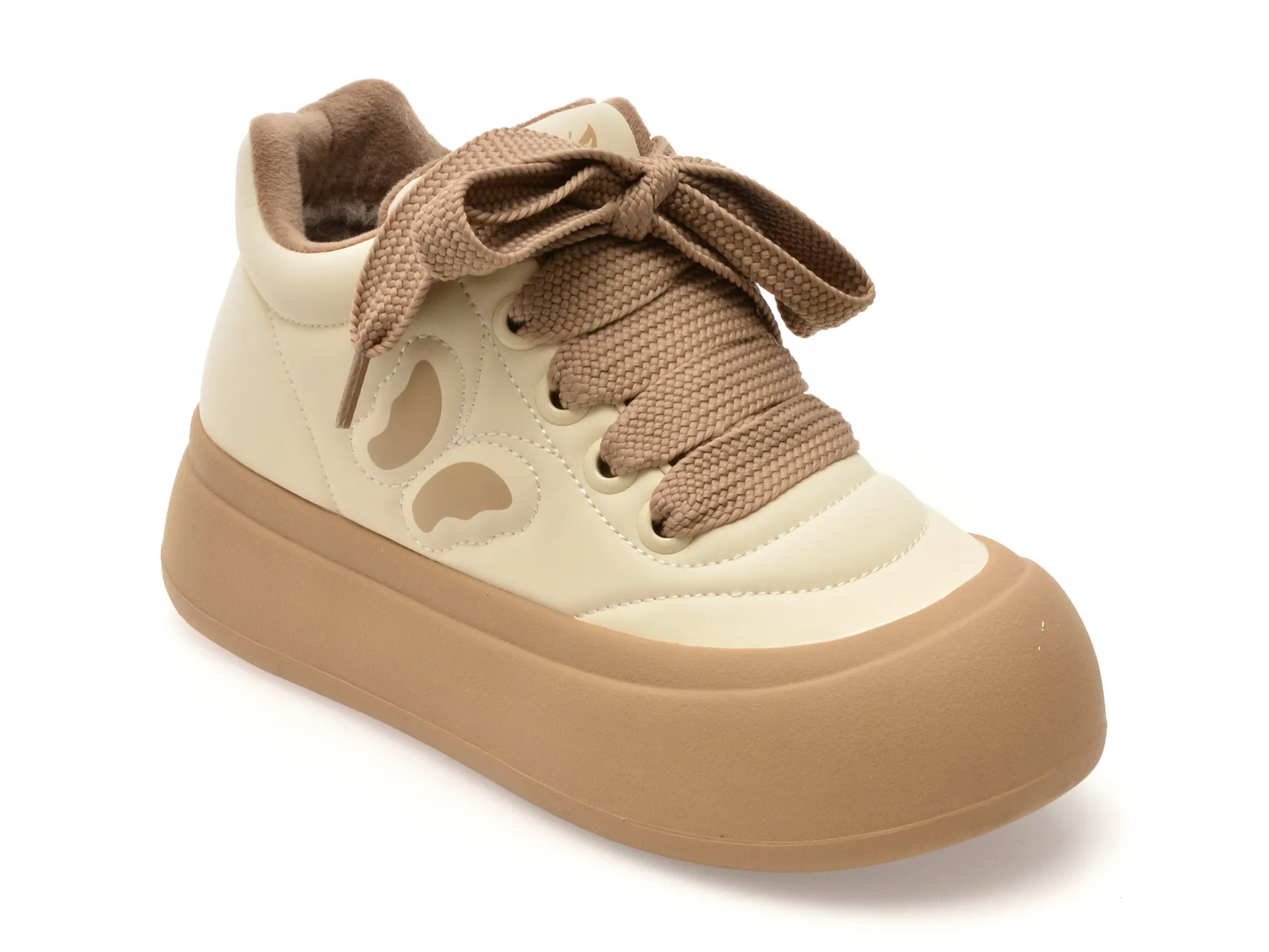 Ghete GRYXX bej, 8706, din piele ecologica 1 Ghete GRYXX bej