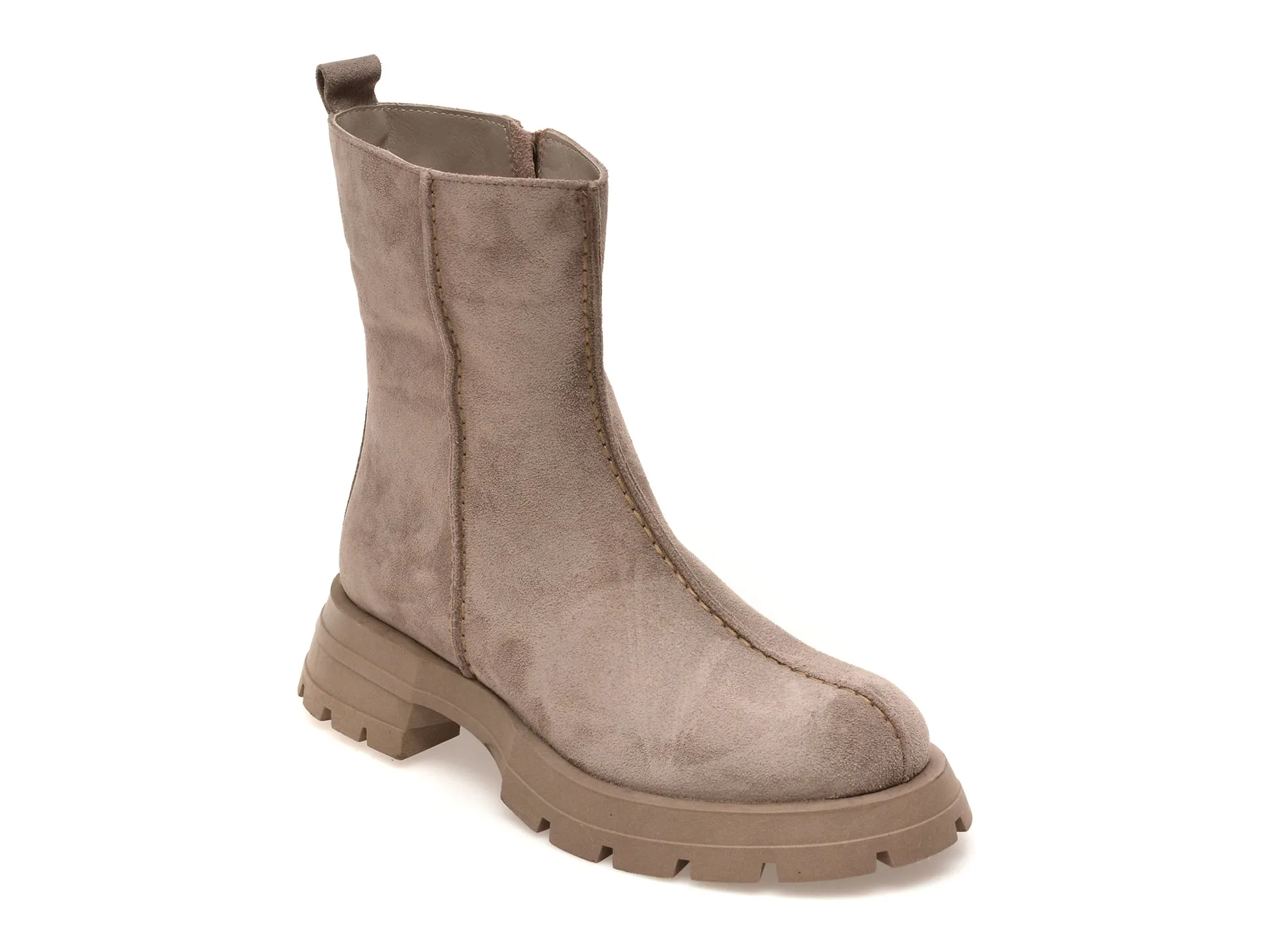 Ghete GRYXX gri, 4351138, din piele intoarsa 1 Ghete GRYXX gri