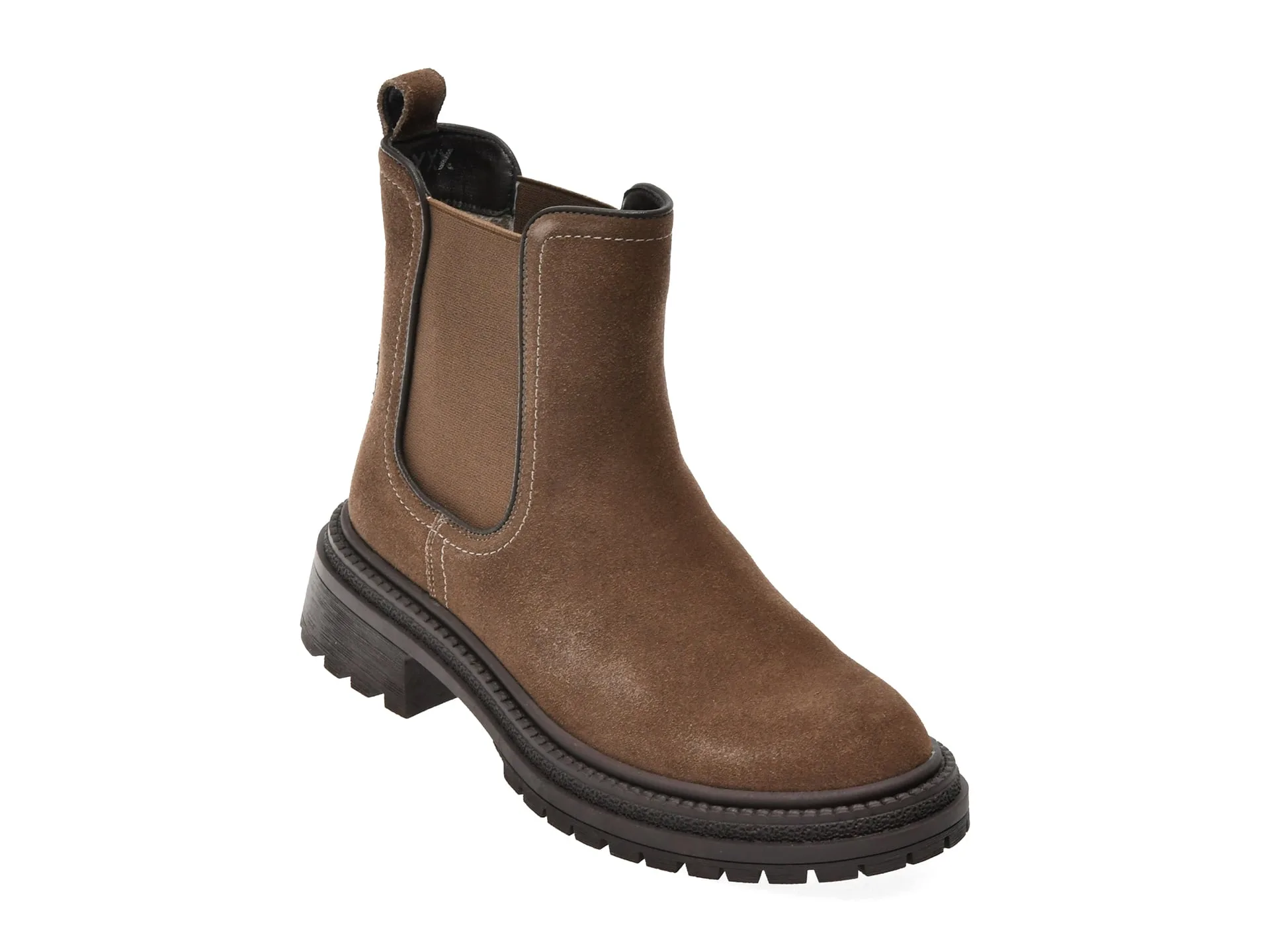 Ghete GRYXX gri, T1151, din piele intoarsa 1 Ghete GRYXX gri
