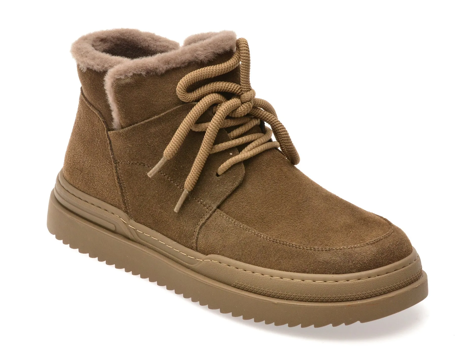 Ghete GRYXX kaki, 36001, din piele intoarsa 1 Ghete GRYXX kaki